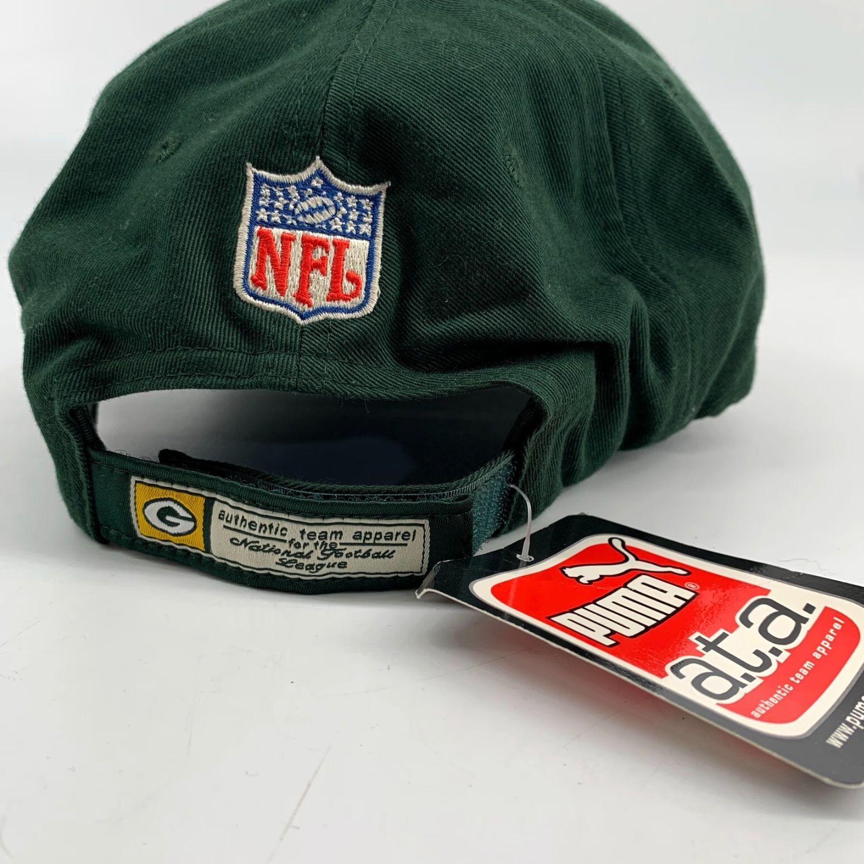 NFL Puma Men's NFL Packers Green Bay Adjustable Baseball Cap One Size Fits All Size ONE SIZE - 4 Thumbnail
