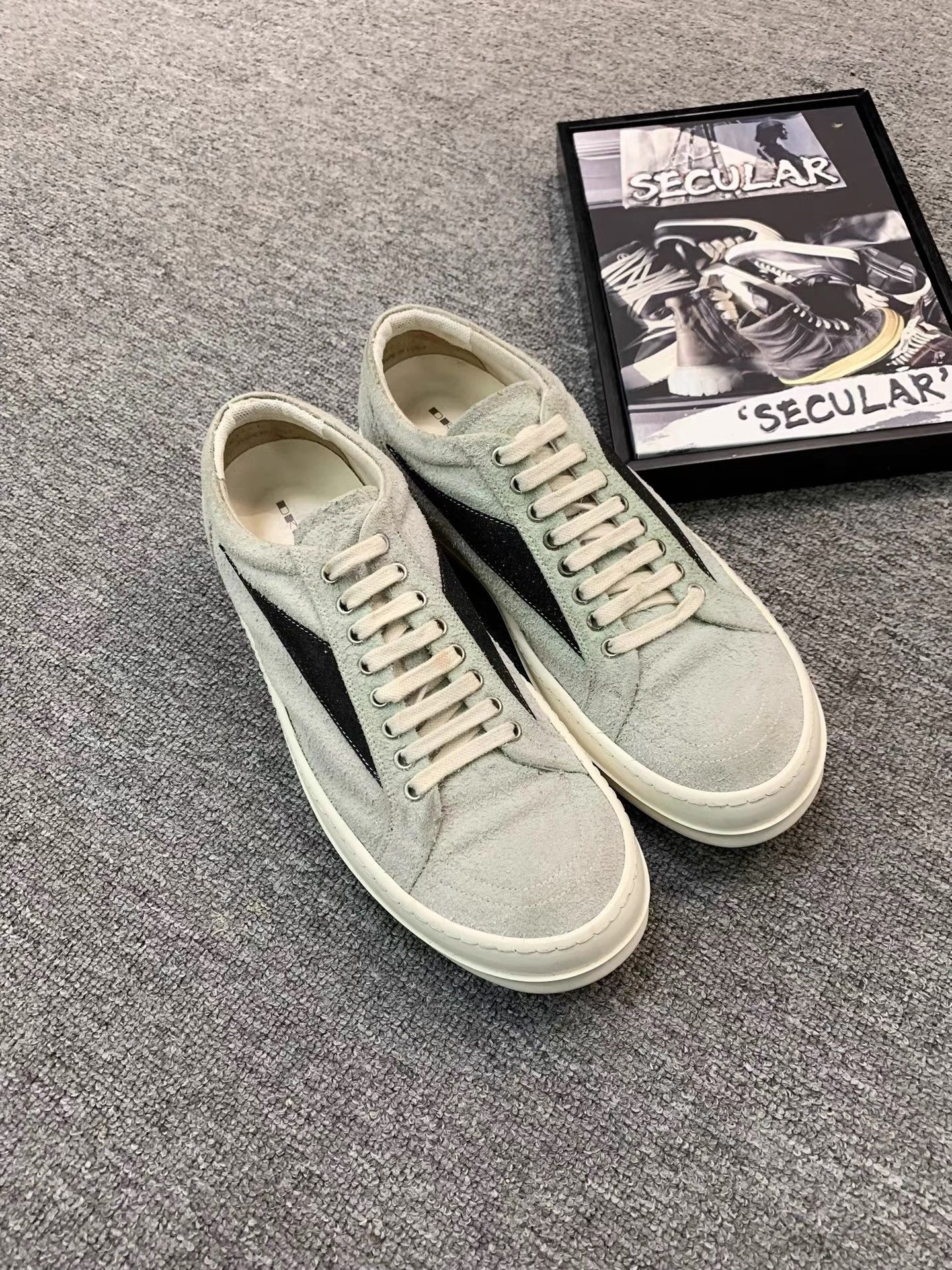 Rick Owens Rick Owens Drkshdw 23FW Suede "Vans" Sneakers K34 Size US 10 / EU 43 - 4 Thumbnail