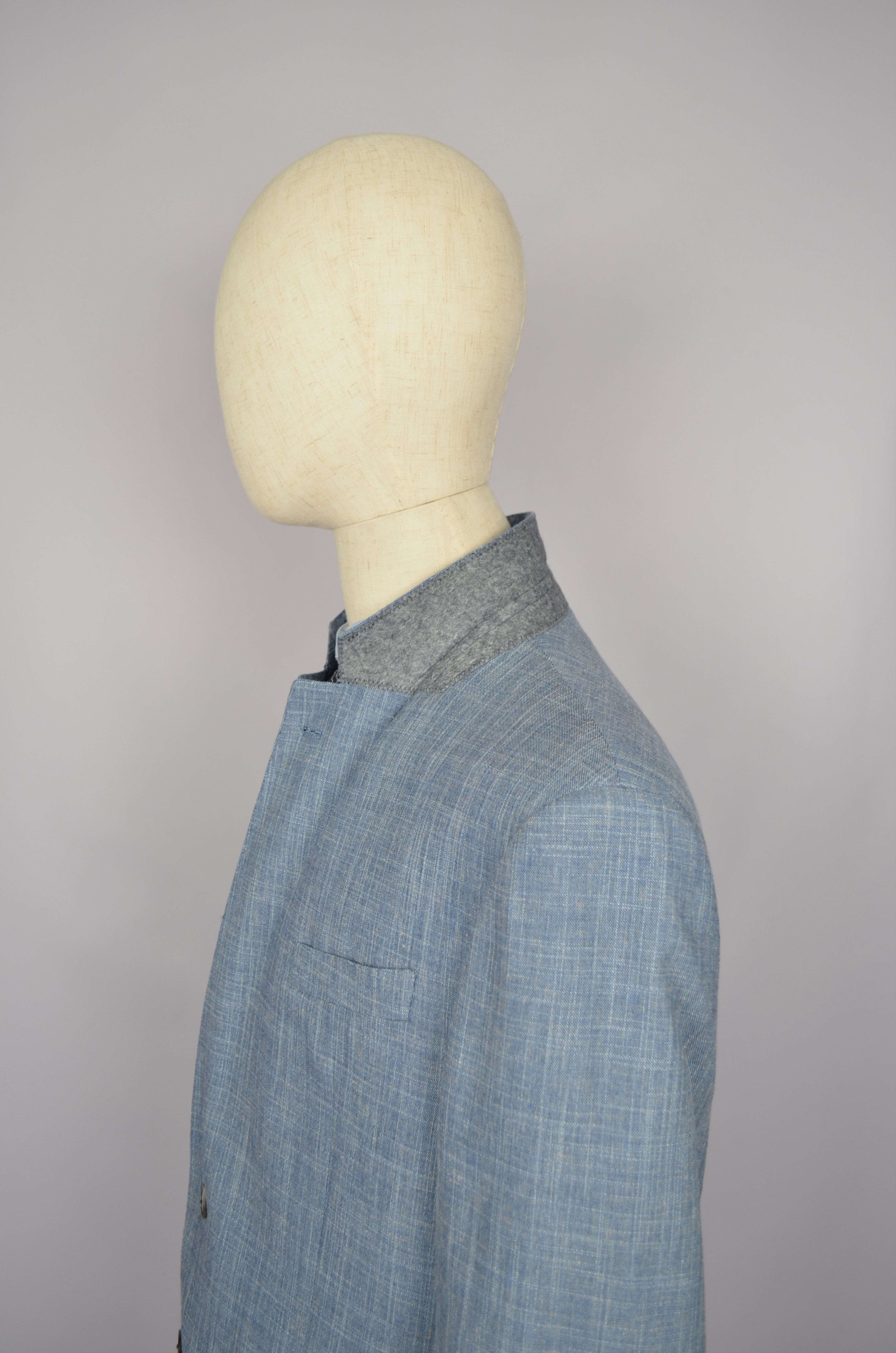 Designer × Emporio Armani Emporio Armani G Line Blue Jacket Blazer US48 Slim Fit Size 48S - 9 Thumbnail