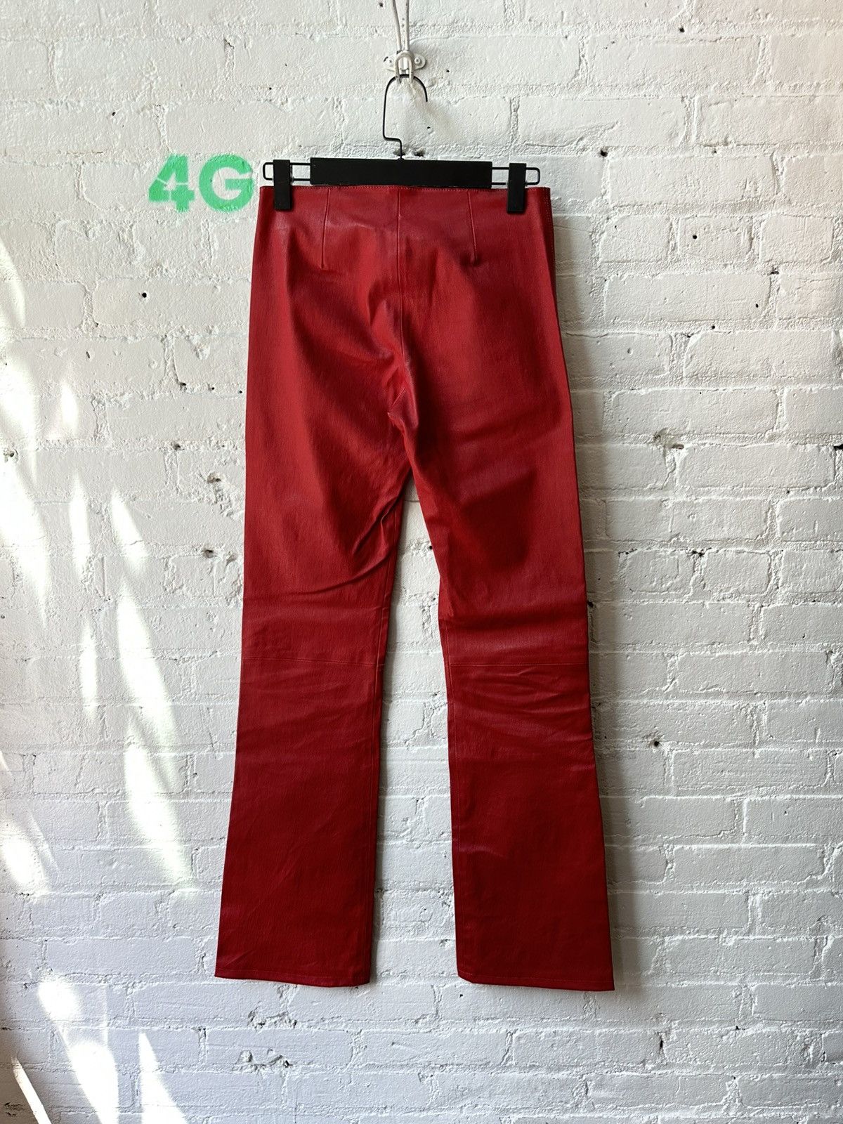 Chrome Hearts CHROME HEARTS RED LEATHER SZ 26-27 Size 25" / US 0 / IT 36 - 3 Thumbnail