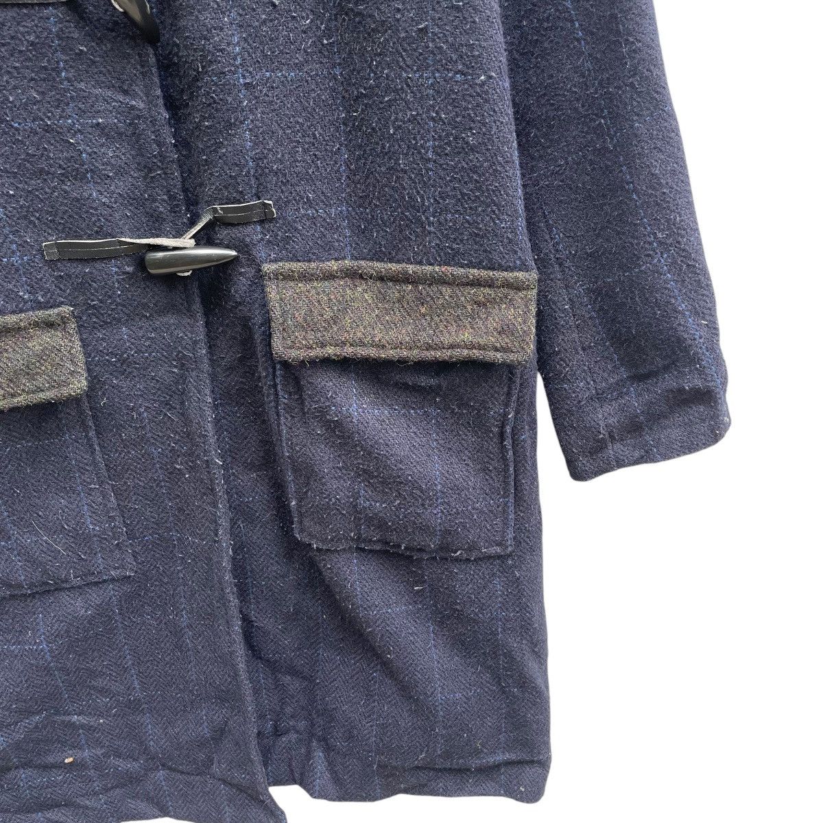 Autumn Cashmere × Harris Tweed × Japanese Brand 💥Vintage Harris Tweed x Sevenday Sunday Plaid Duffle Coat Size US M / EU 48-50 / 2 - 4 Thumbnail