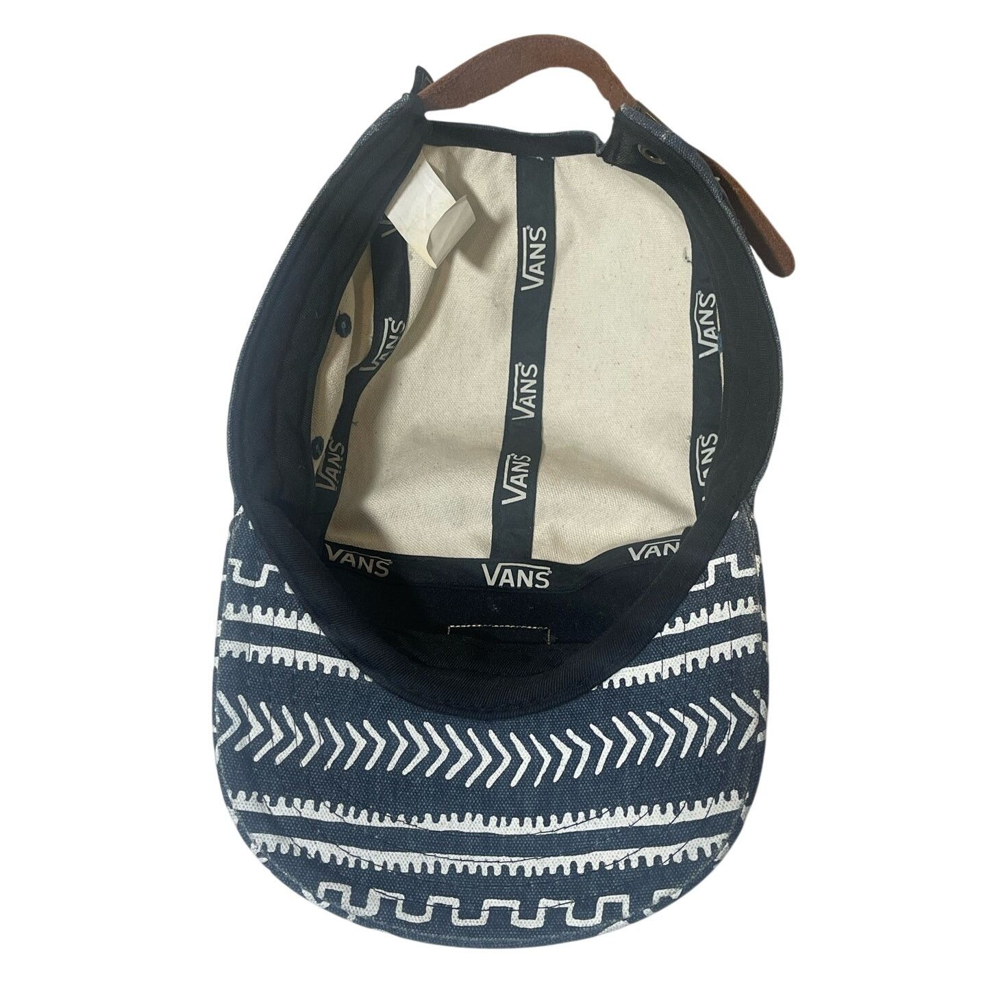 Vans Vans Off The Wall Tan Geometric Pattern Adjustable Cap USED Size ONE SIZE - 2 Thumbnail