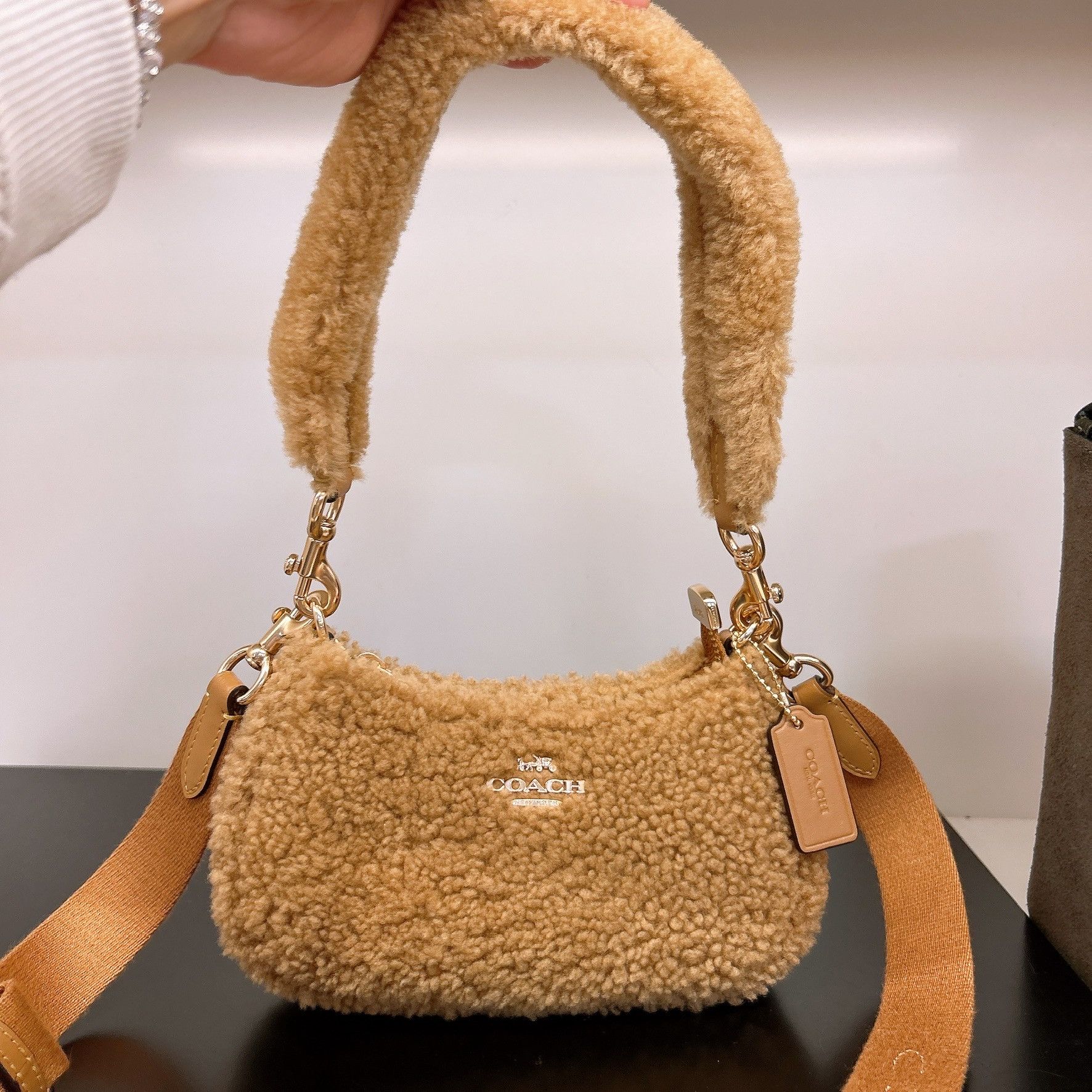 Coach Teri Mini Crossbody Bag In Shearling CDA84 Size ONE SIZE - 2 Thumbnail