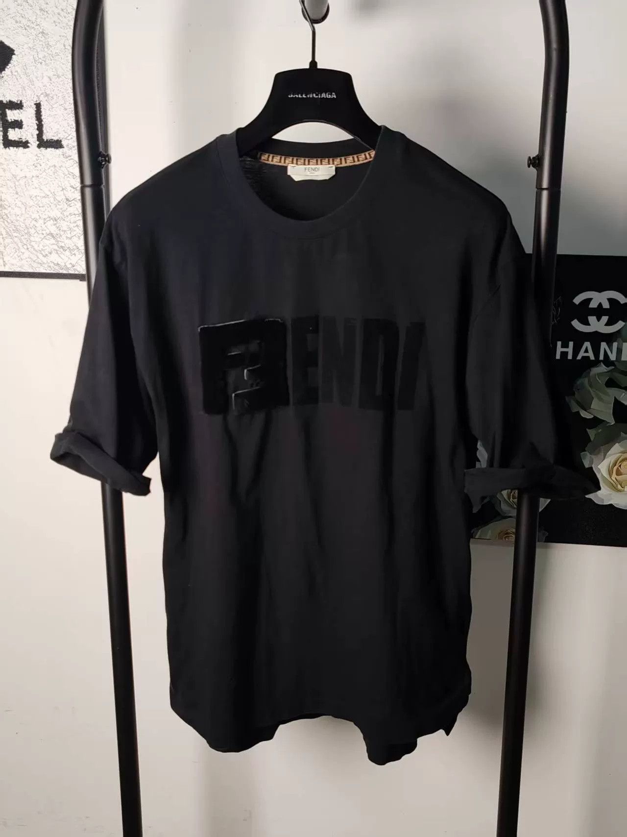 Fendi Fendi Velvet Short Sleeve Top Size M / US 6-8 / IT 42-44 - 1 Thumbnail