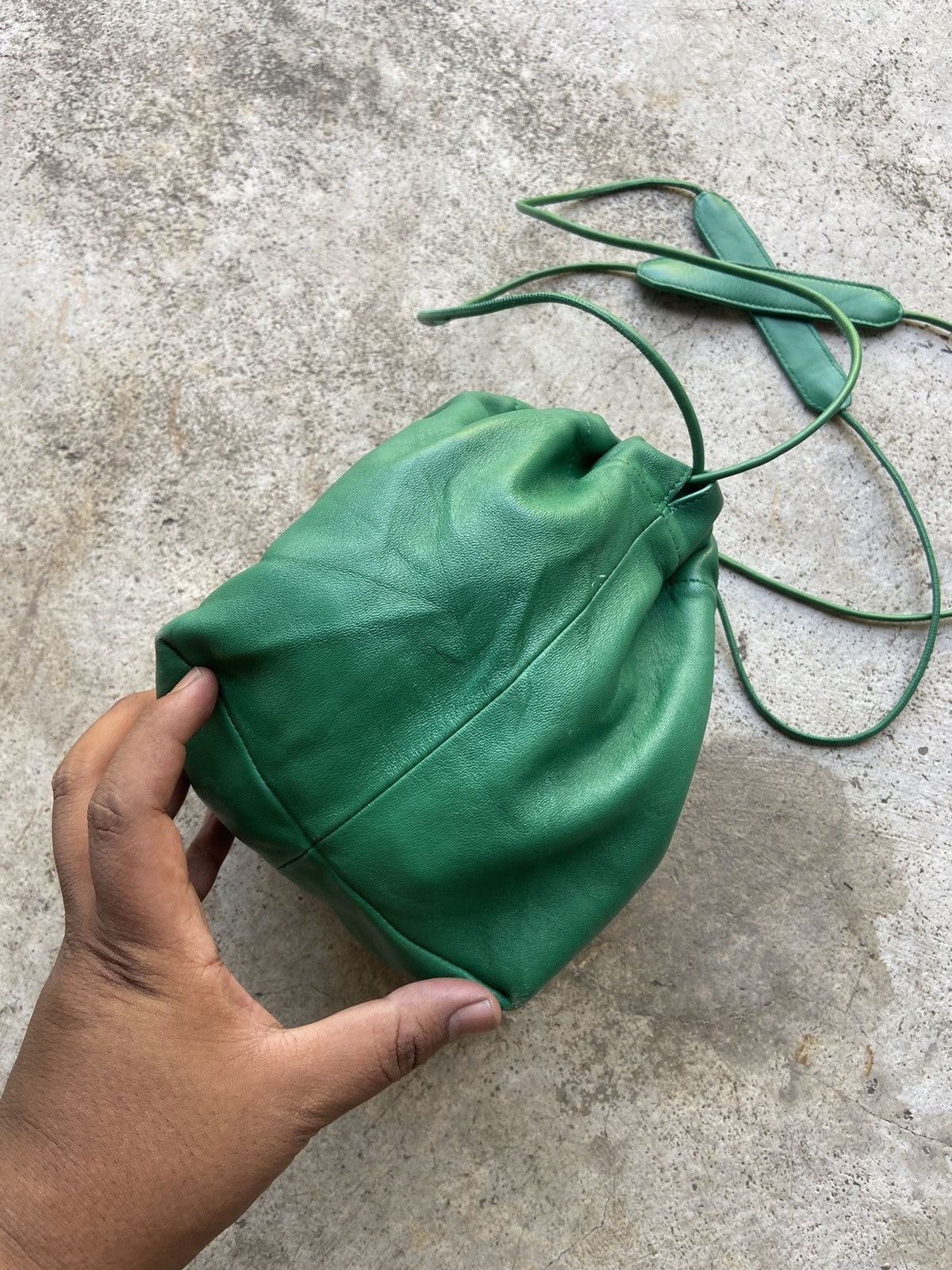 Jil Sander Jill Sander ‘Dumpling’ Leather Drawstring Shoulder Bag Size ONE SIZE - 5 Thumbnail