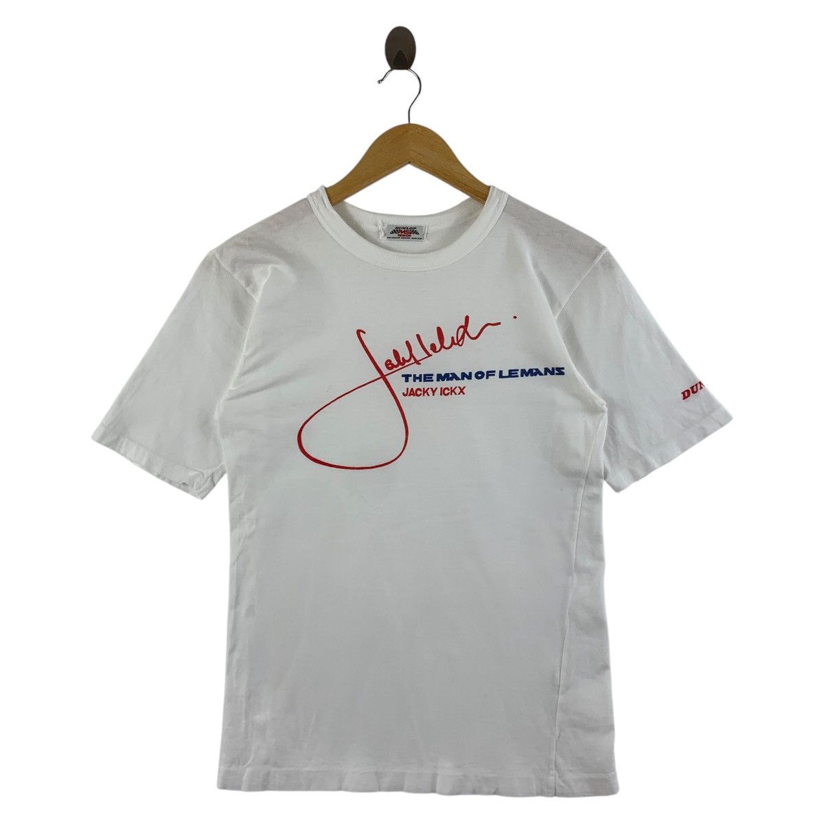 Dunlop × Vintage Vintage 90s DUNLOP The Mans of LE MANS racing tee Size US XS / EU 42 / 0 - 1 Thumbnail
