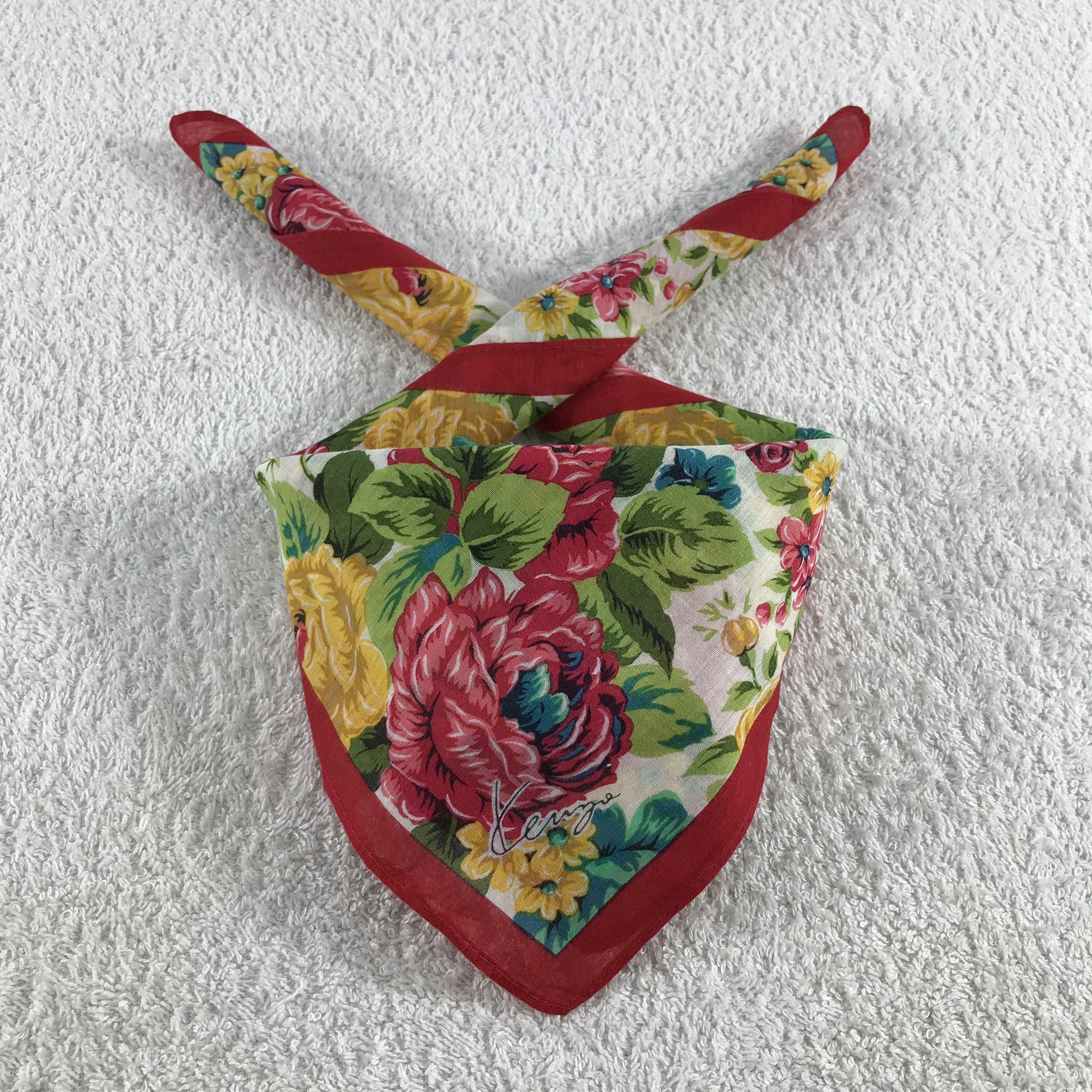 Kenzo × Vintage Kenzo Bandana / Handkerchief / Neckerchief - S333 Size ONE SIZE - 4 Thumbnail