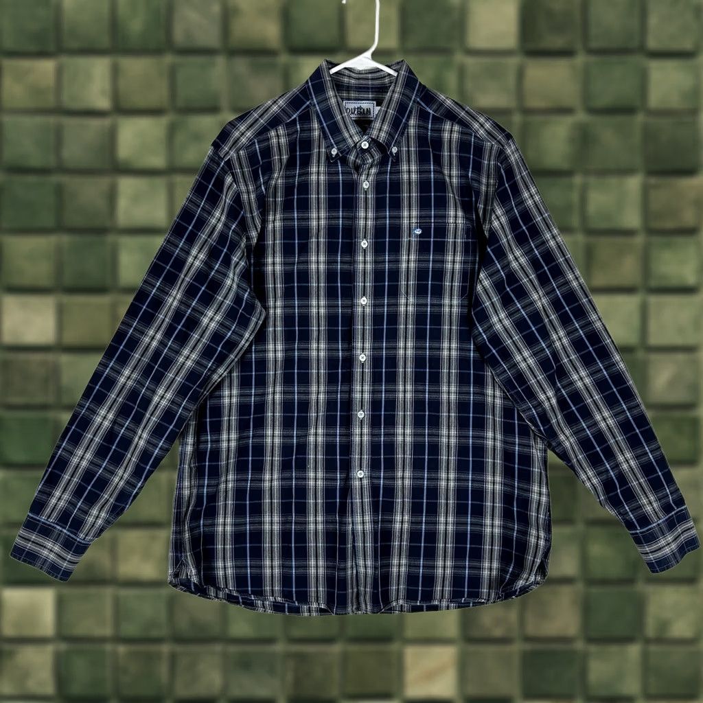 Southern Tide Southern Tide Blue Plaid Long Sleeve Button-Up Shirt Mens Large Size US L / EU 52-54 / 3 - 1 Thumbnail