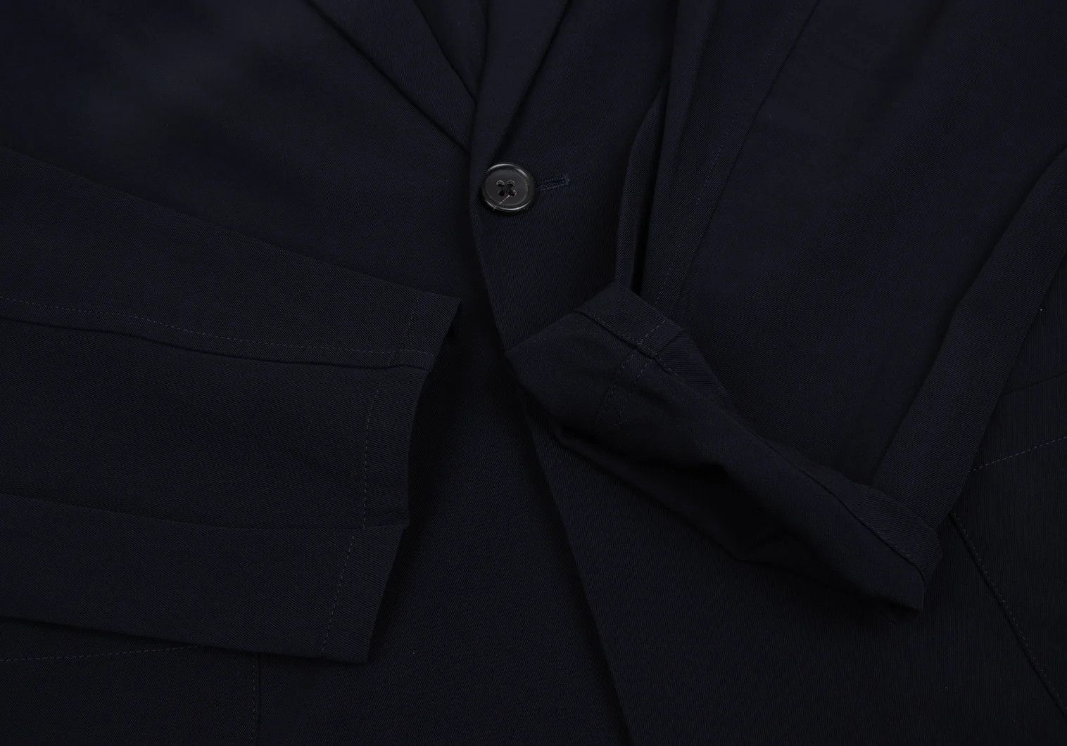 Yohji Yamamoto Yohji Yamamoto Lace-Detail Wool Gabardine Jacket Size US M / EU 48-50 / 2 - 6 Thumbnail