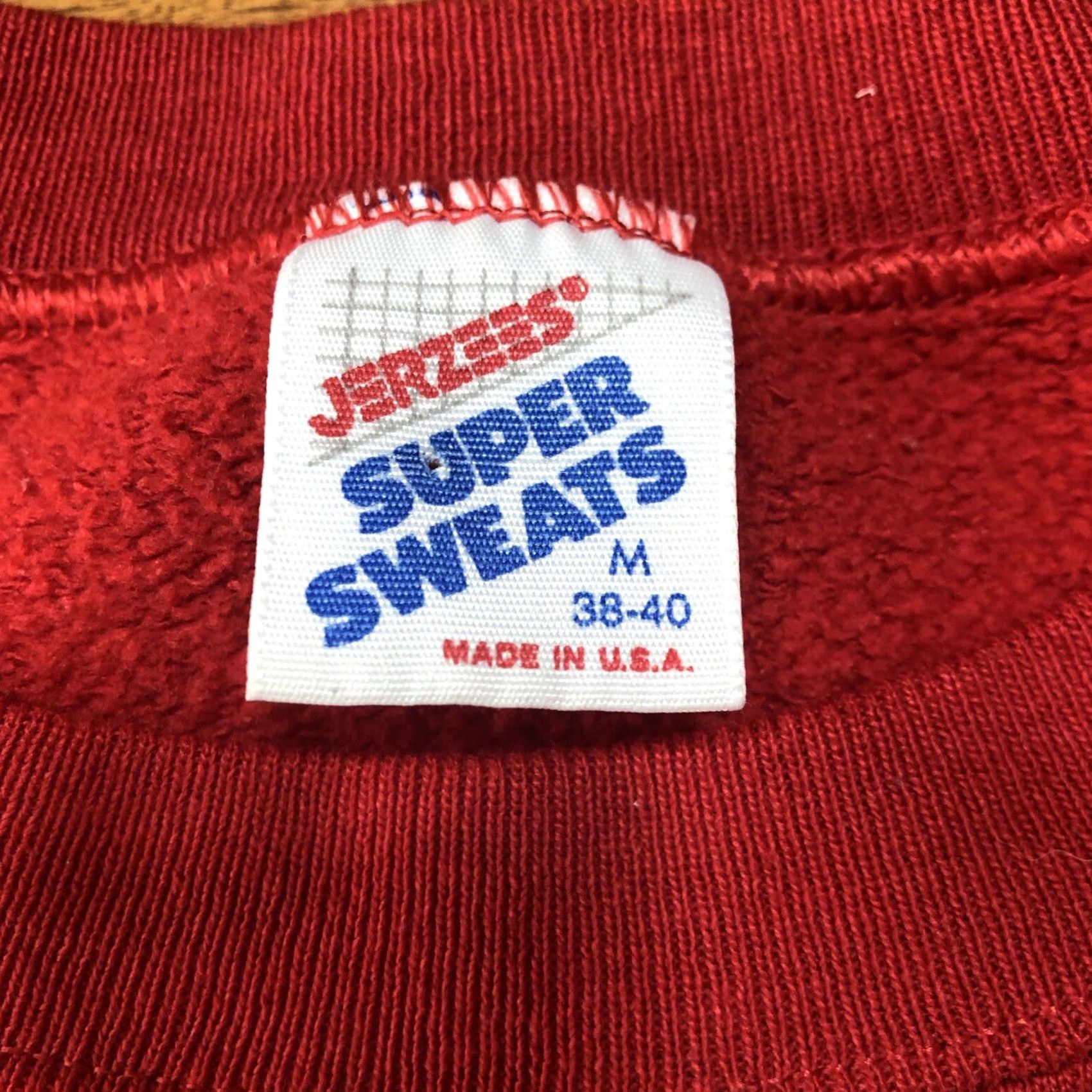 Jerzees VINTAGE Jerzees USA Manawa Elementary School Sweatshirt Crewneck Long Sleeve Red Adult M Mens 90s 80s Gym Graphic Print Logo Size US M / EU 48-50 / 2 - 5 Thumbnail