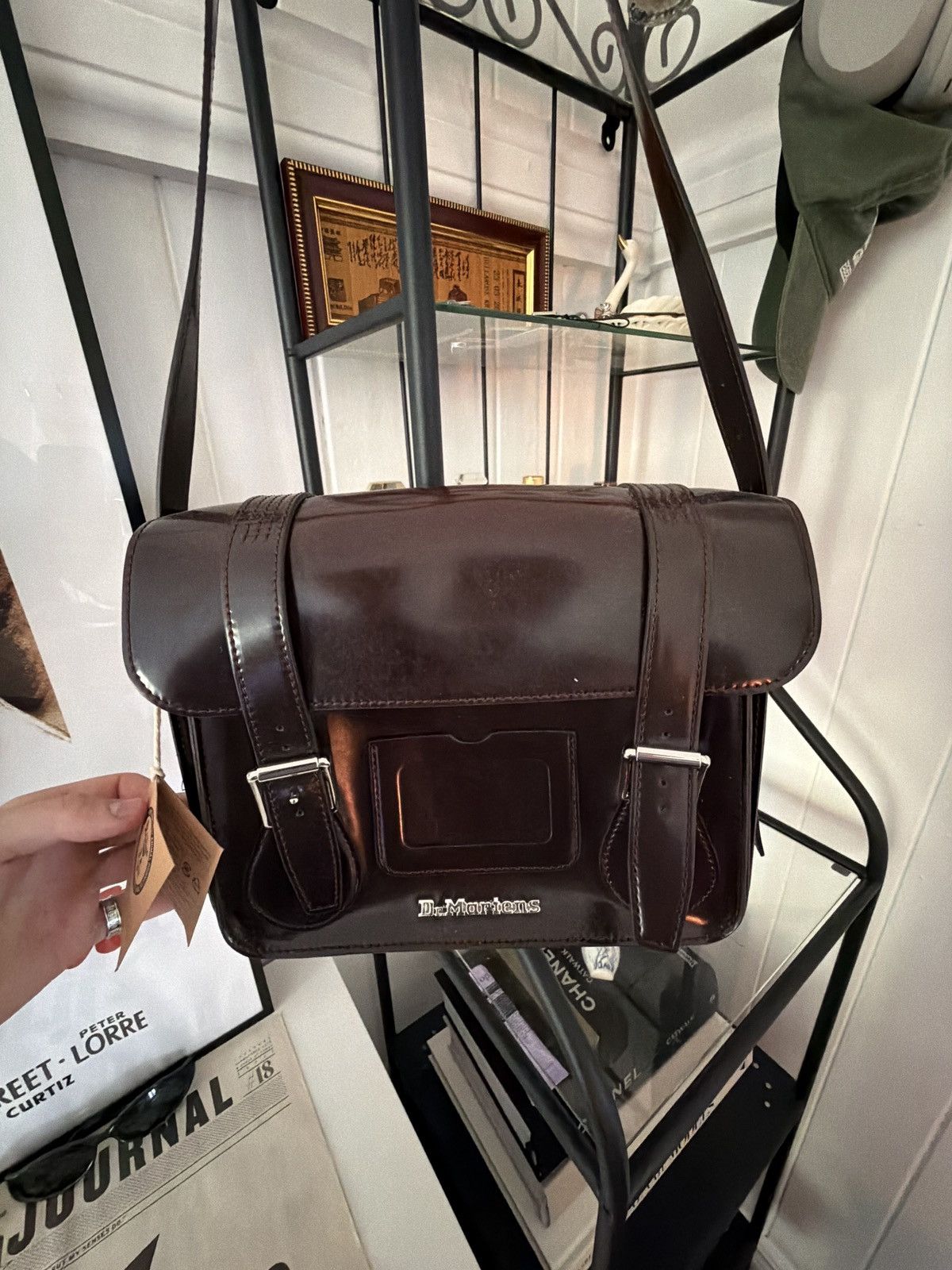 Dr. Martens 11” Grained Leather Satchel Bag Size ONE SIZE - 1 Thumbnail