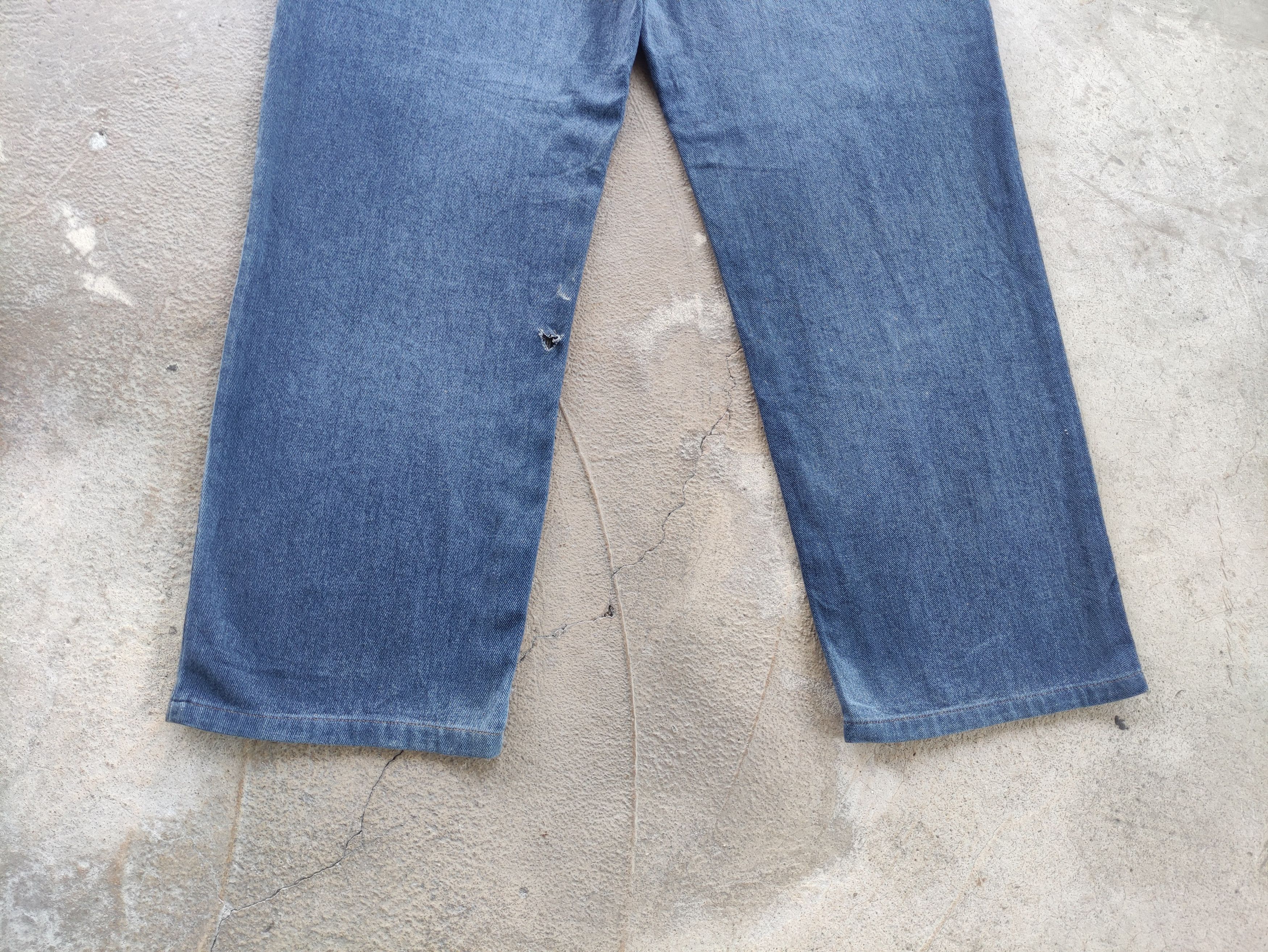 Japanese Brand Vintage Japanese Baggy Jean Distressed Faded Denim Pants Size US 37 - 11 Thumbnail
