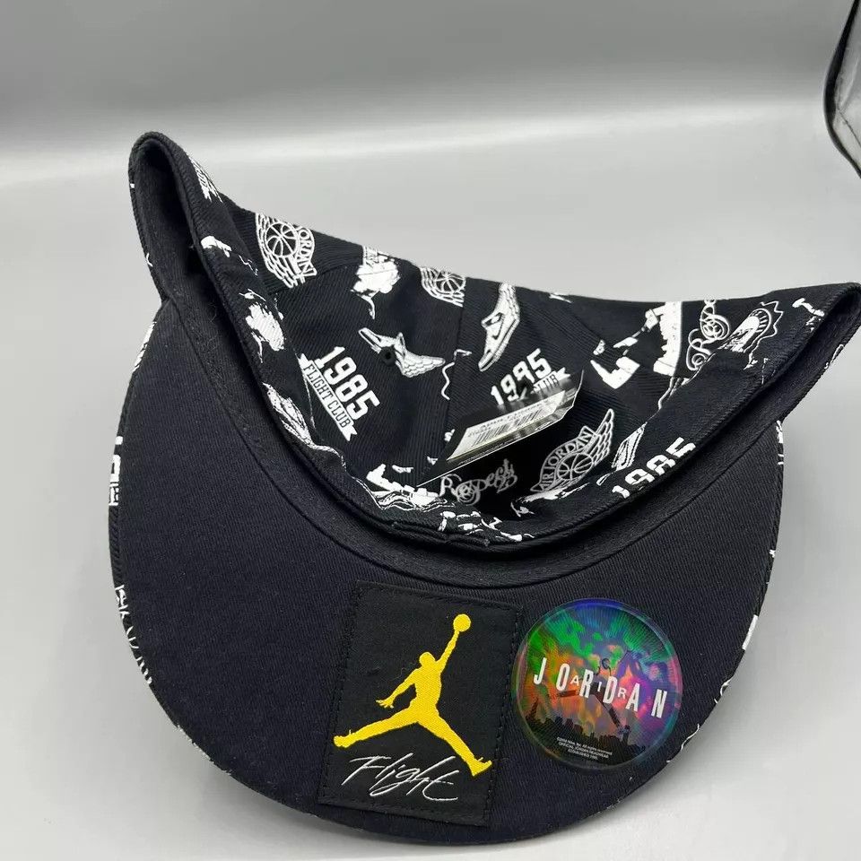 Jordan Brand Air Jordan Flight Hat Men 7 7/8 All Over Print Fitted Cap Size ONE SIZE - 5 Thumbnail