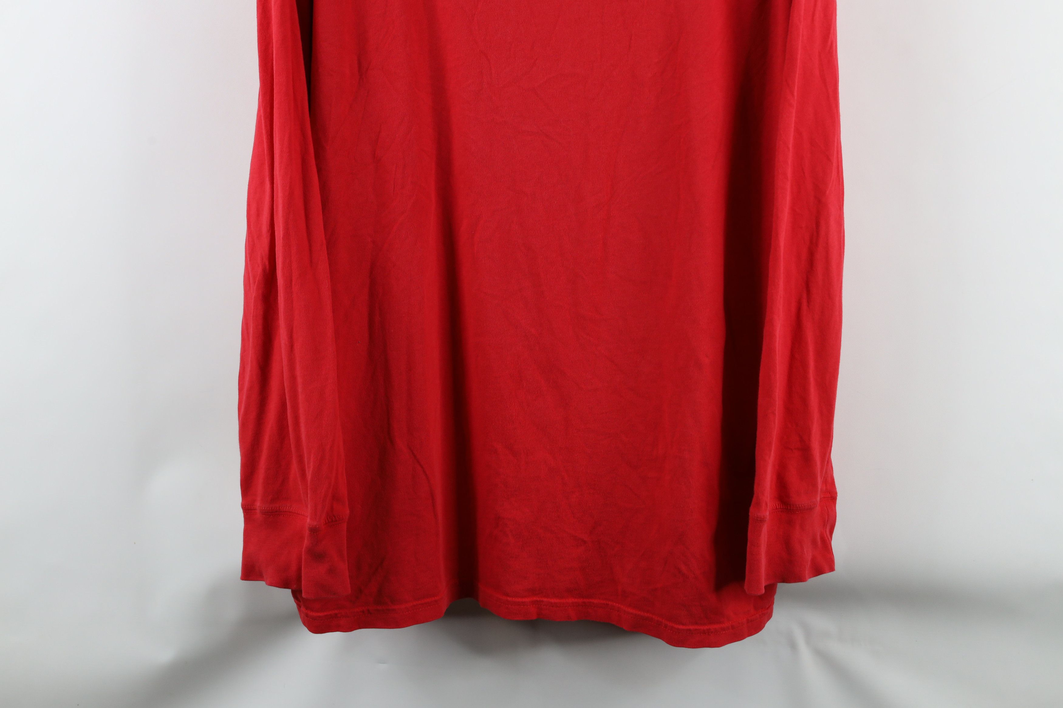 The North Face × Vintage The North Face Spell Out Big Logo Long Sleeve T-Shirt Red Size US XXL / EU 58 / 5 - 3 Thumbnail