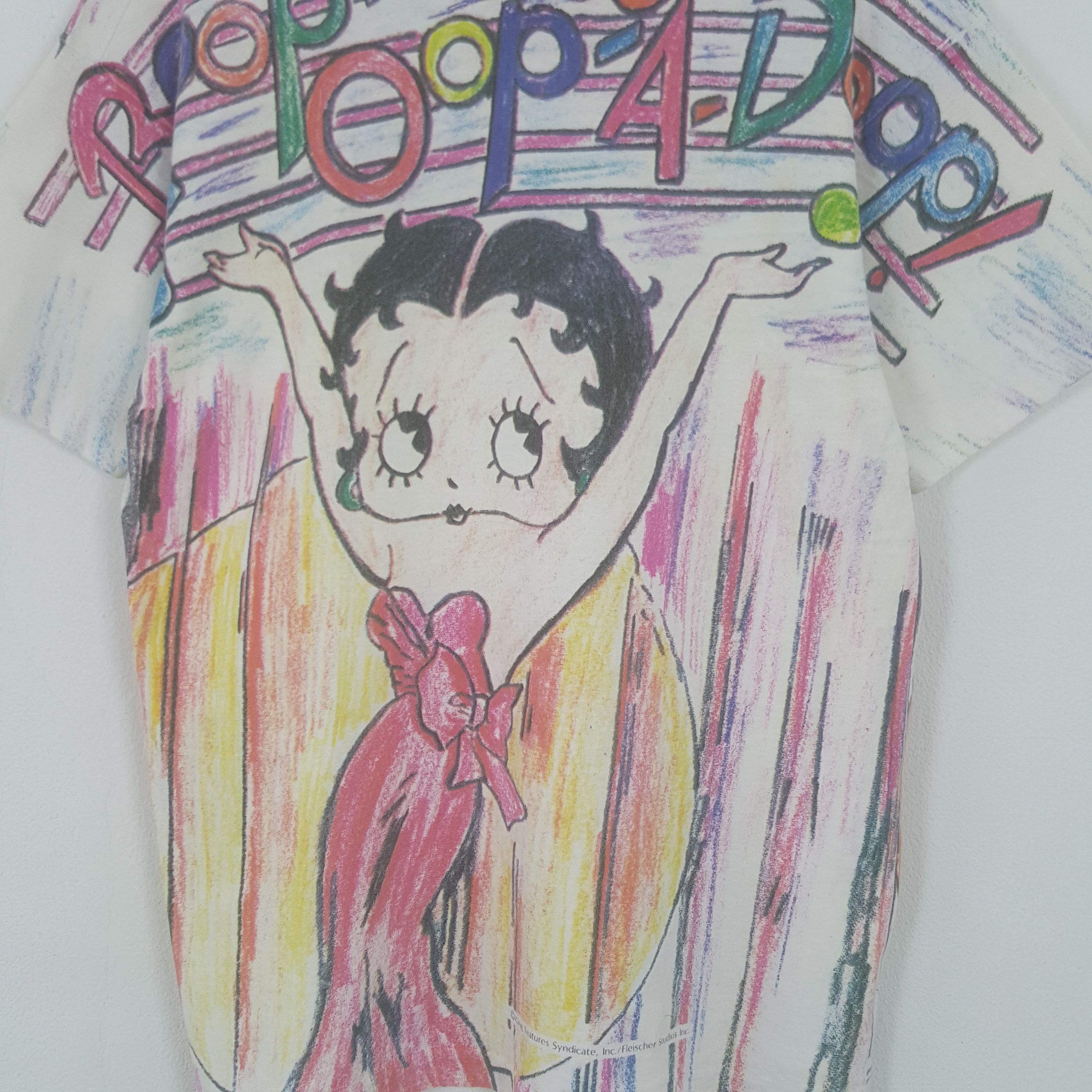 Anime × Cartoon Network × Vintage Vintage 90's Betty Boop American Cartoon Full Print Tshirt Size US M / EU 48-50 / 2 - 4 Thumbnail