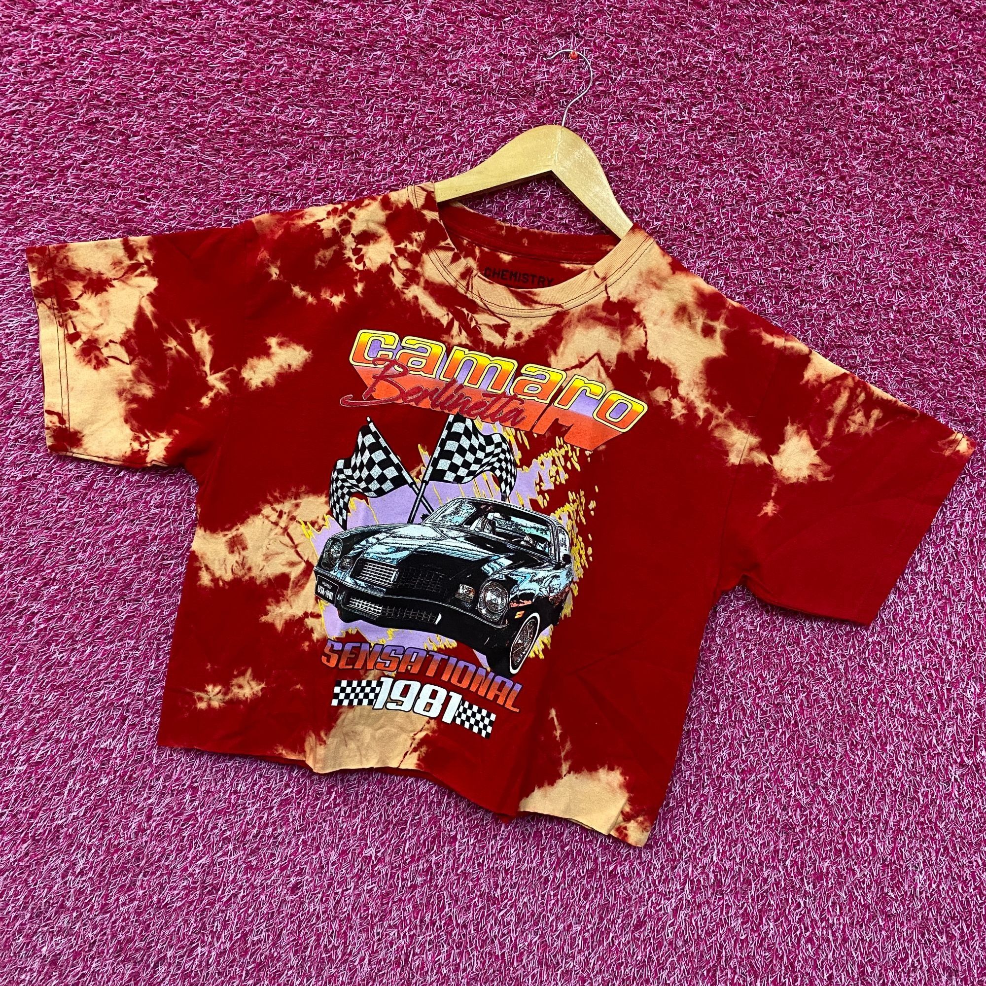 Chemistry Camaro Berlinetta Sensational 1981 Promo Tie Dye Crop Top L Size L / US 10 / IT 46 - 3 Thumbnail