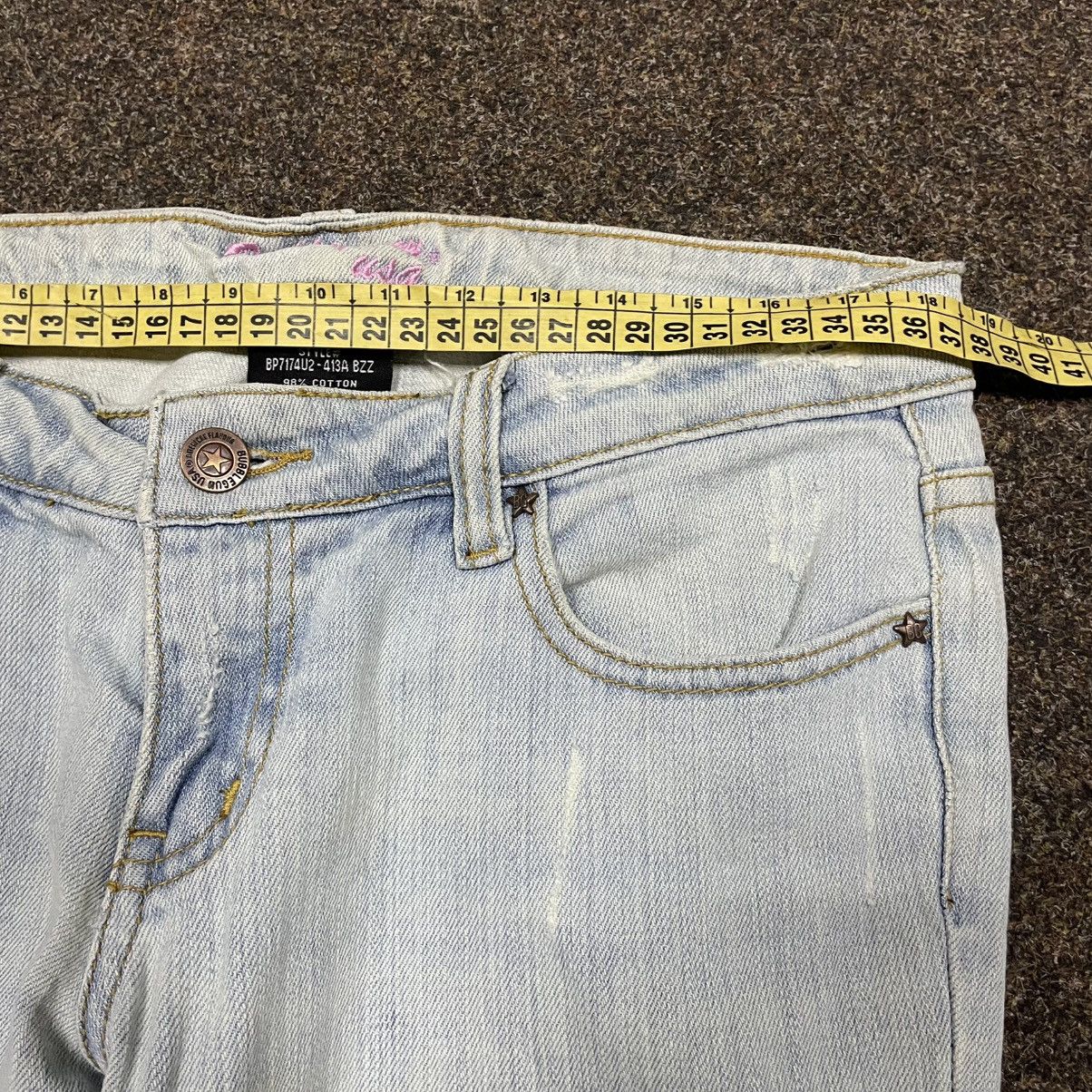 Vintage Vintage Y2K Light Wash Flared Pants Skate Streetwear Slim 29 Size US 29 - 5 Thumbnail