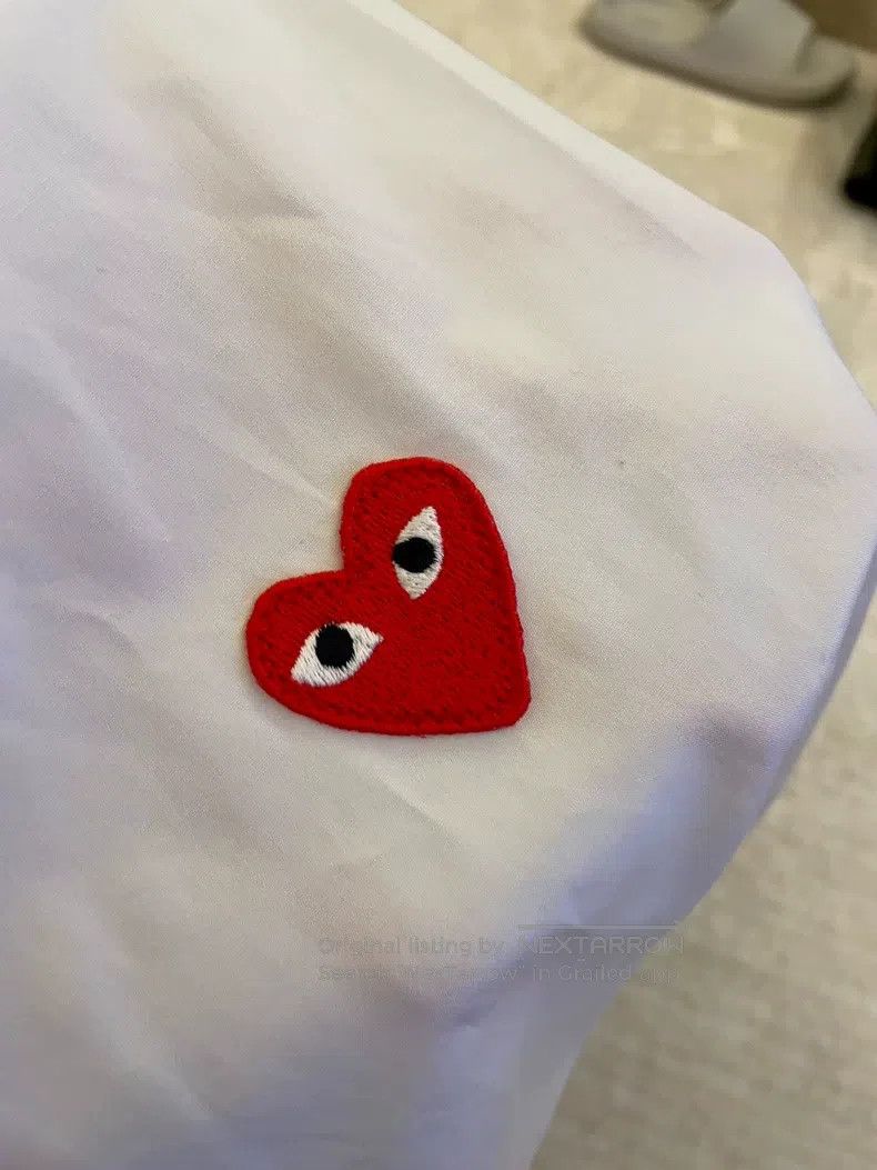 Comme des Garcons Comme Des Garcons Heart Red Heart White Shirt Size XL / US 12-14 / IT 48-50 - 8 Thumbnail