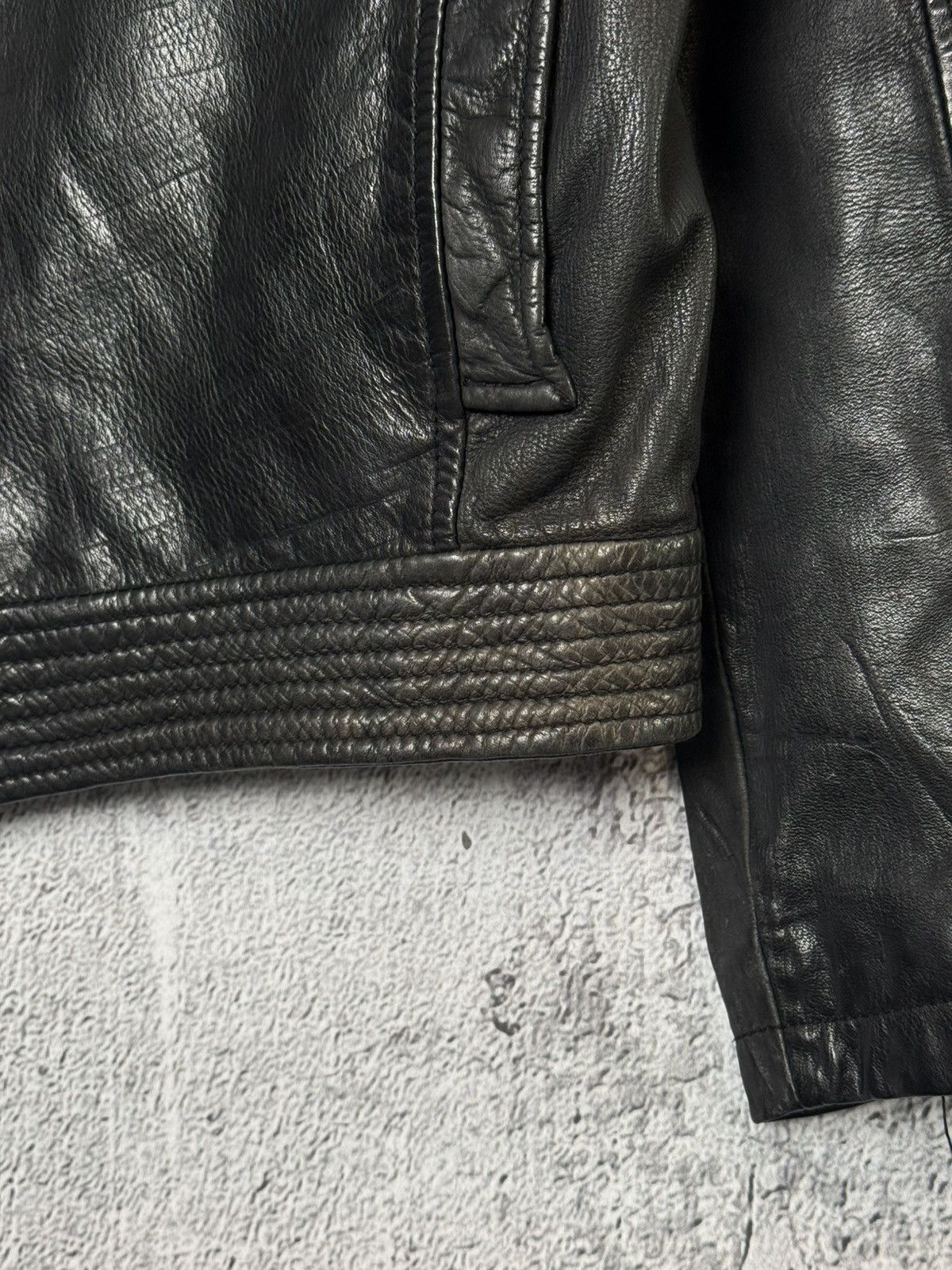 Wilsons Leather Vintage Wilsons Leather Black Biker Jacket Embroidered Flame Size US S / EU 44-46 / 1 - 19 Thumbnail