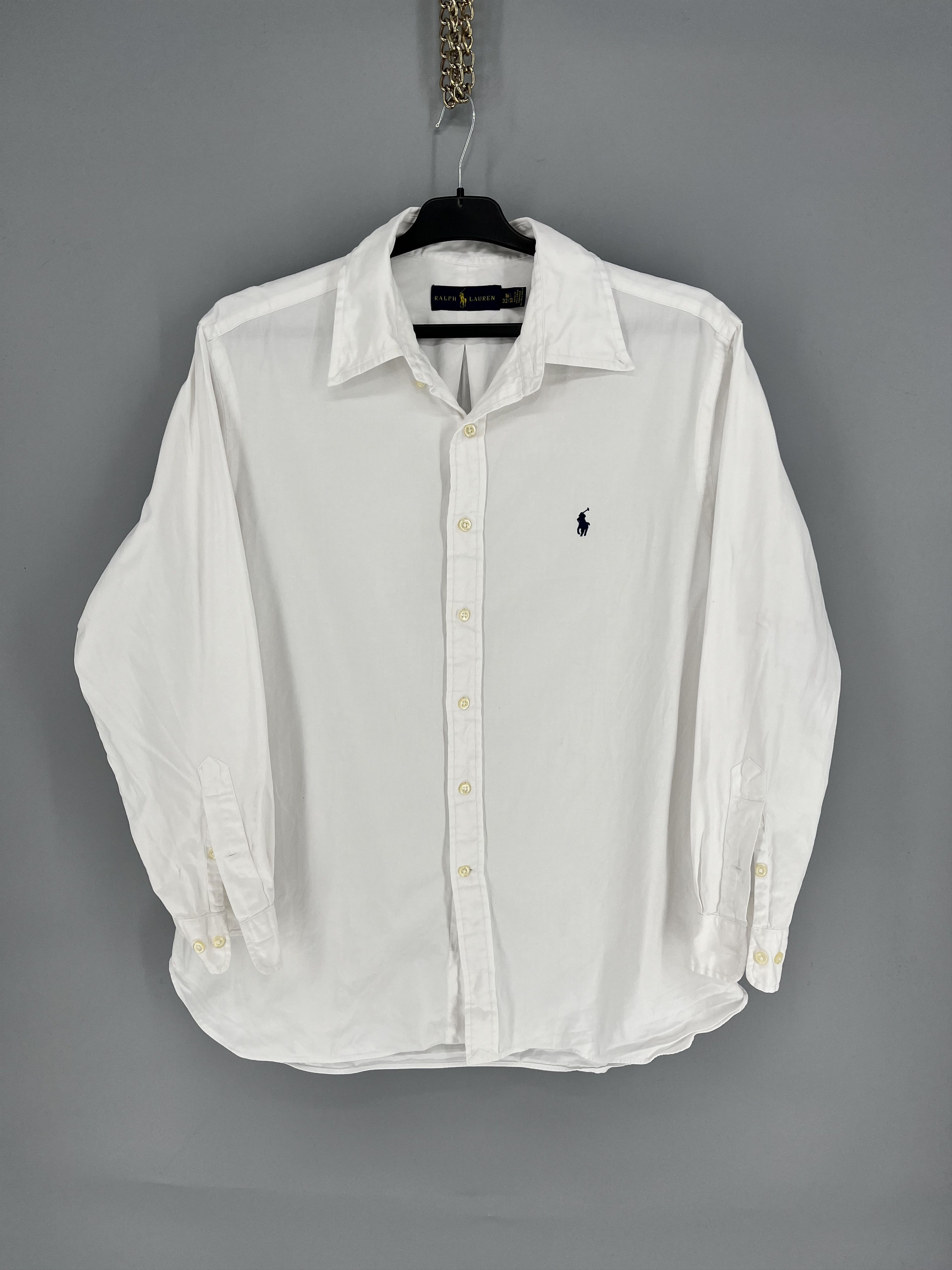 Polo Ralph Lauren Vintage White Shirt Polo Ralph Lauren Size XL Rare Size US XL / EU 56 / 4 - 1 Thumbnail