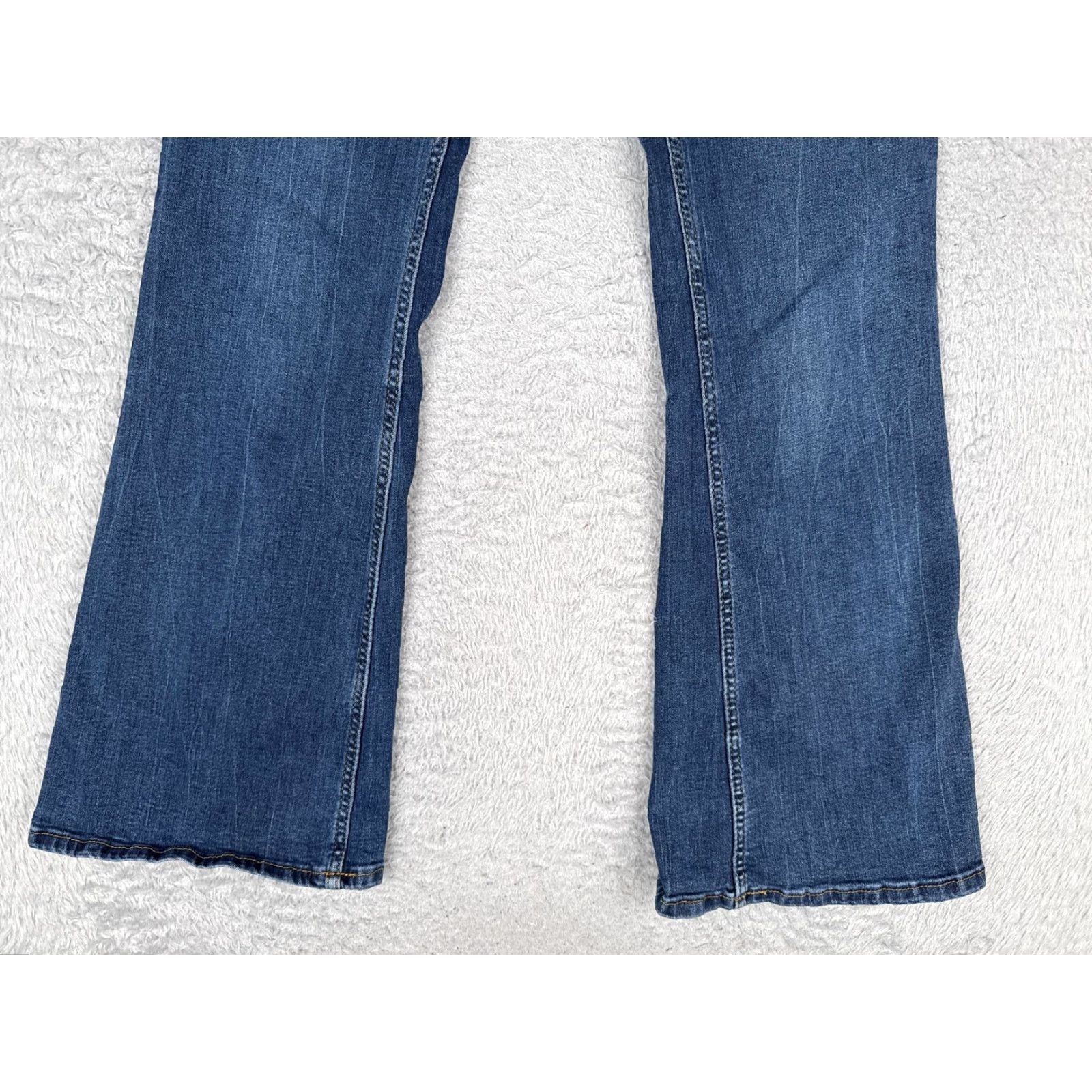 H&M H&M Bootcut Jeans Womens 8 Blue Med Wash Mid Rise Stretch 5 Pocket 28x30 Size 30" / US 8 / IT 44 - 2 Thumbnail