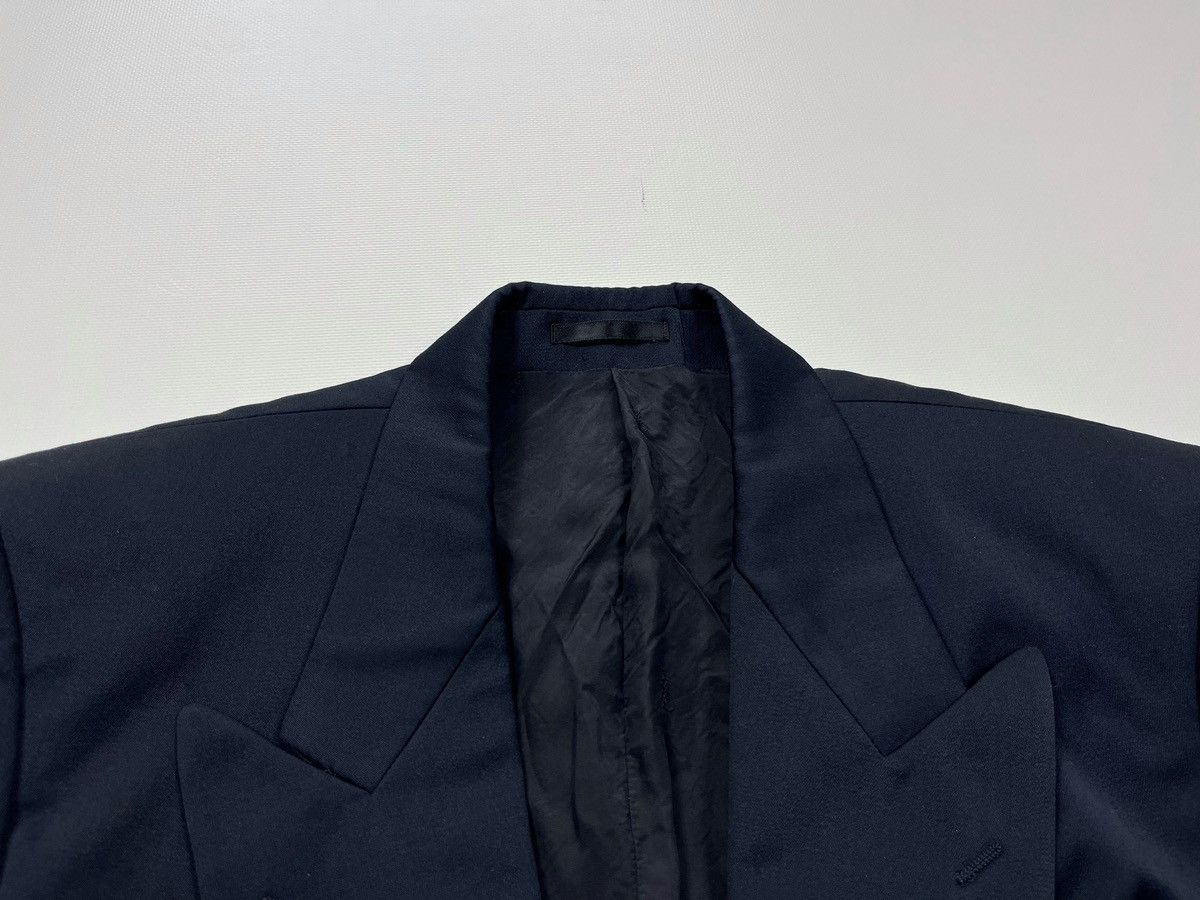 Designer × Vintage × Yves Saint Laurent Vintage Yves Saint Laurent Double breasted blazer coat 90s Size 46R - 10 Thumbnail