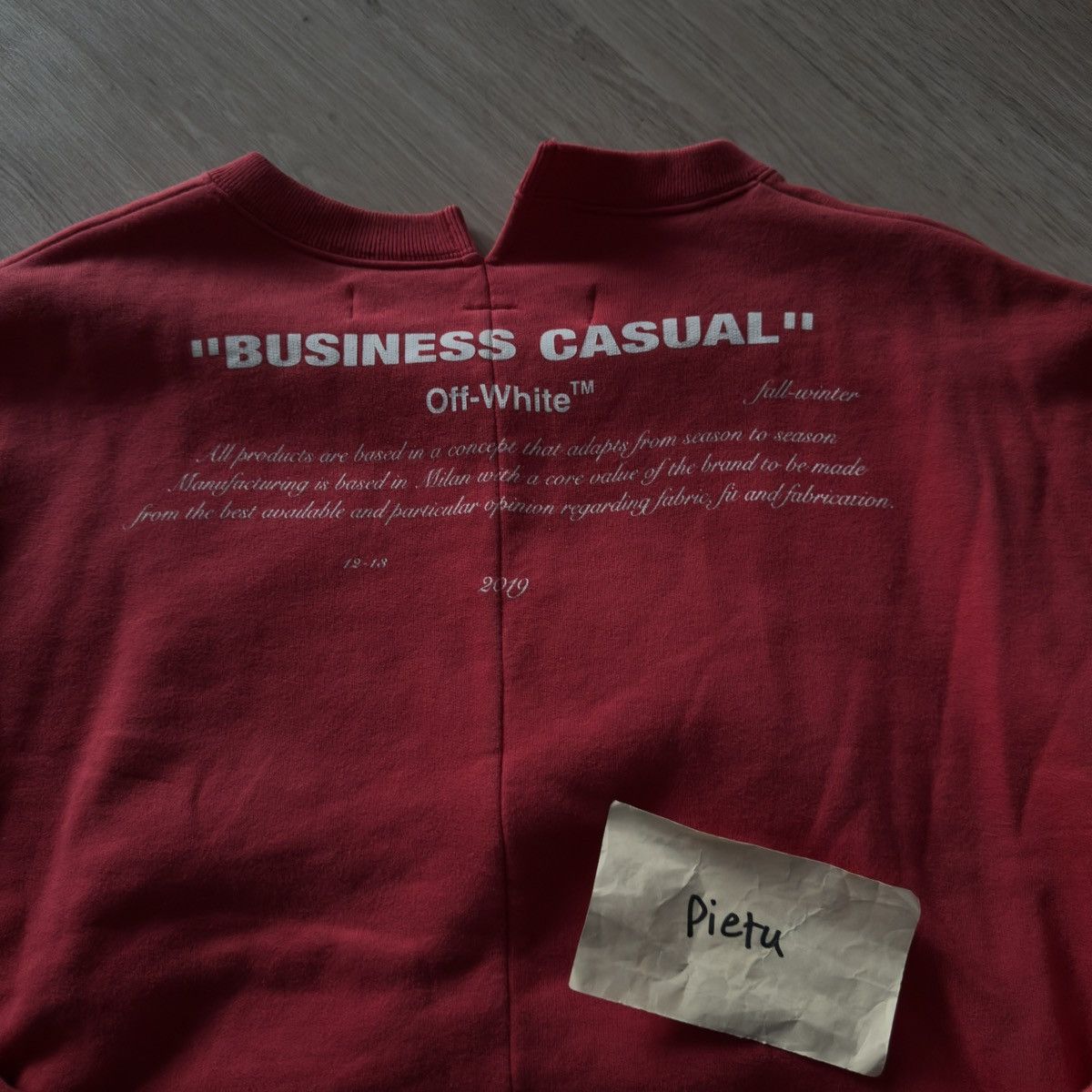 Off-White Off White Bernini Business Casual Hoodie Size US L / EU 52-54 / 3 - 6 Thumbnail