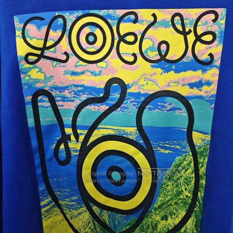 Loewe Loewe Logo Oil Painting Print Round Neck Sweatshirt with F Size L / US 10 / IT 46 - 6 Thumbnail