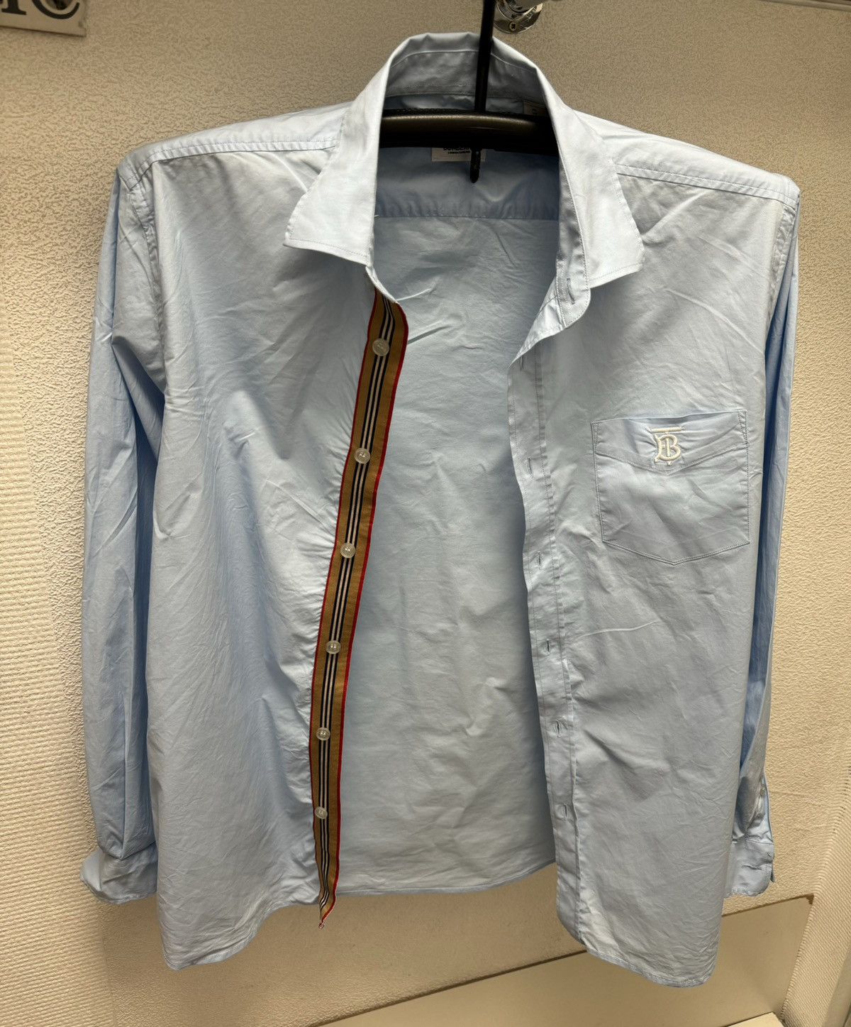 Burberry Burberry London England blue shirt longsleeve monogram Xl Size US XL / EU 56 / 4 - 1 Thumbnail
