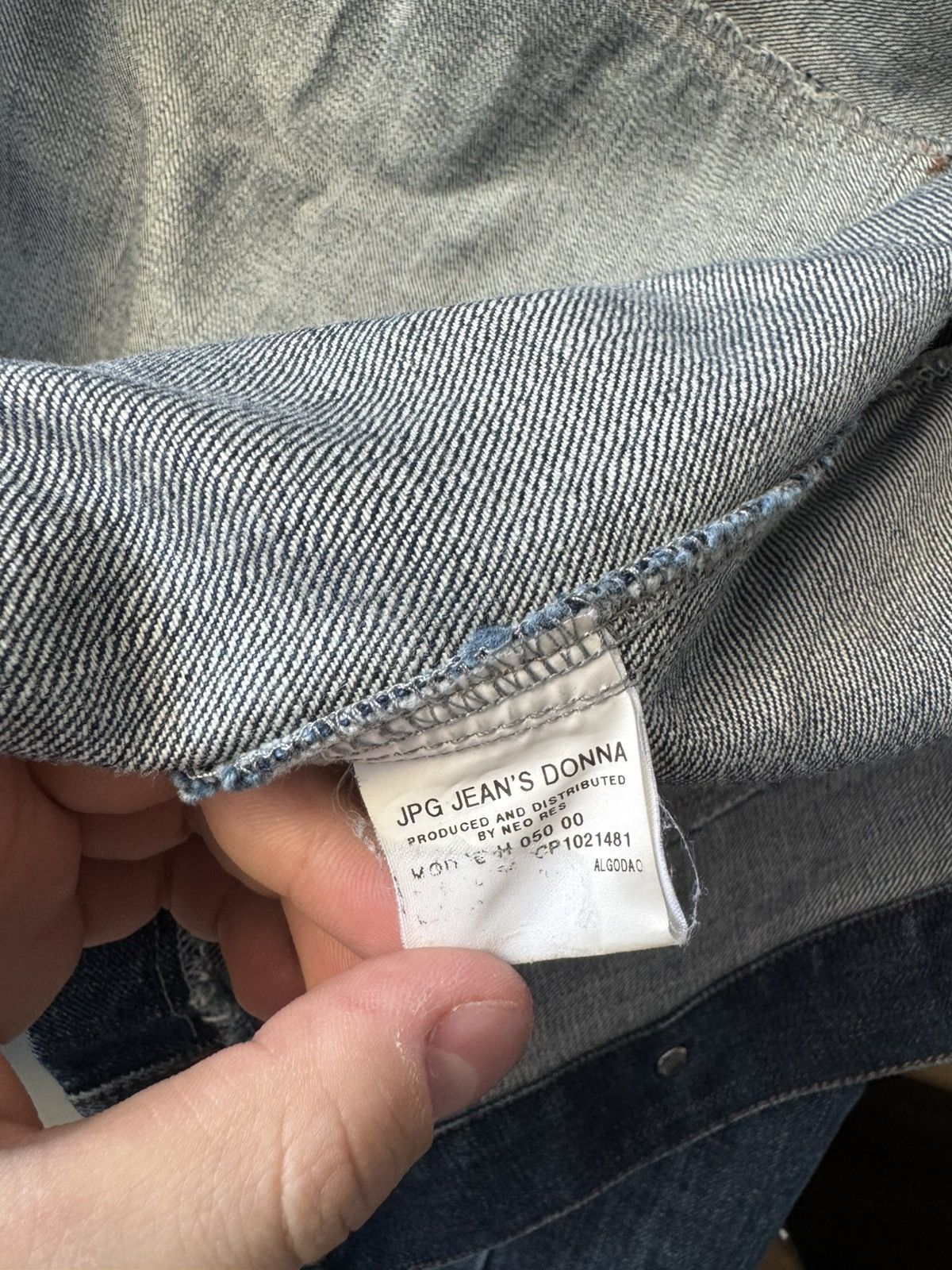 Jean Paul Gaultier Vintage 90’s JPG Gaultier Jean’s Donna Denim Jacket Size L / US 10 / IT 46 - 14 Thumbnail