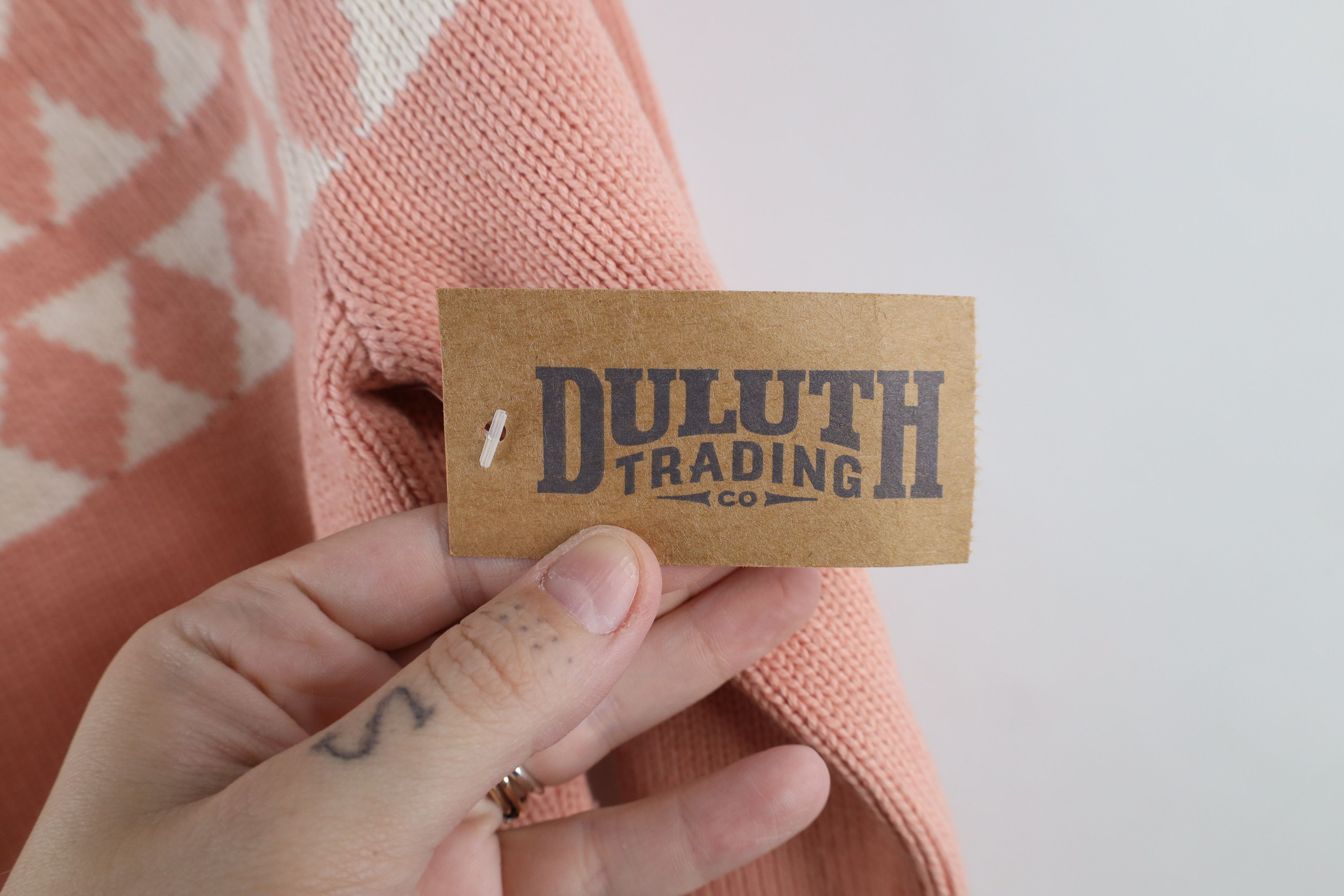 Duluth Trading Company × Vintage New Duluth Trading Co Fair Isle Turtleneck Sweater Pink Size S / US 4 / IT 40 - 4 Thumbnail