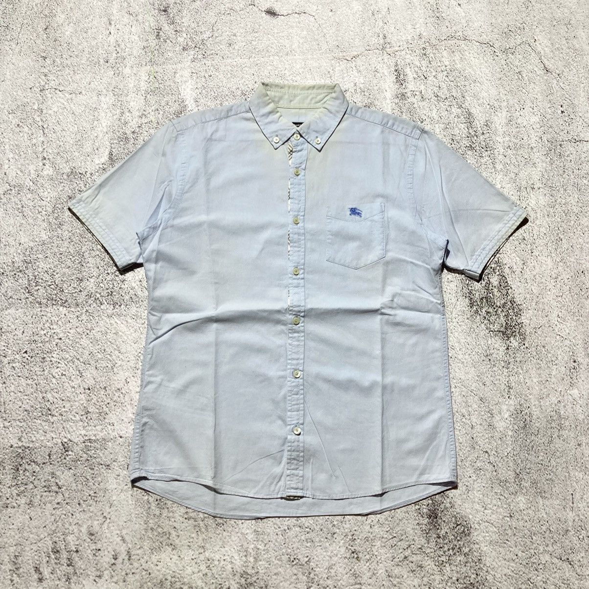 Burberry Vintage Burberry Black Label Pocket Logo Shirt Blue Luxury Size US M / EU 48-50 / 2 - 5 Thumbnail