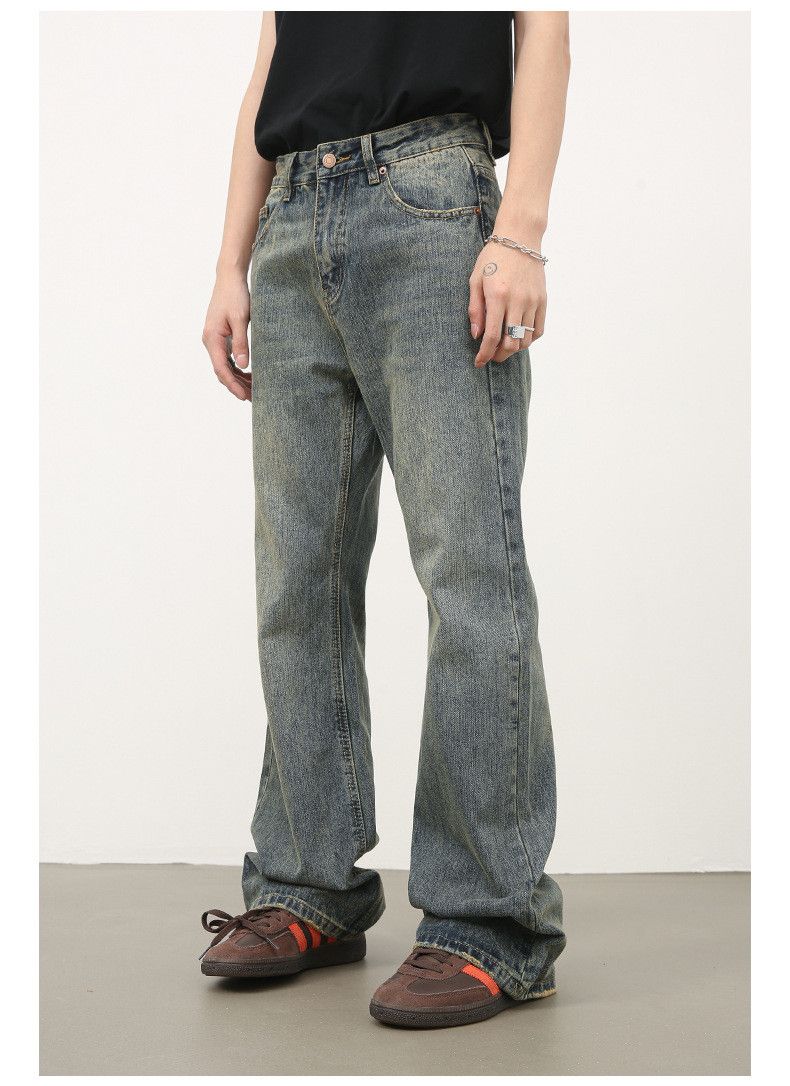 Japanese Brand Trendy retro distressed flared jeans y2k Size US 34 / EU 50 - 4 Thumbnail