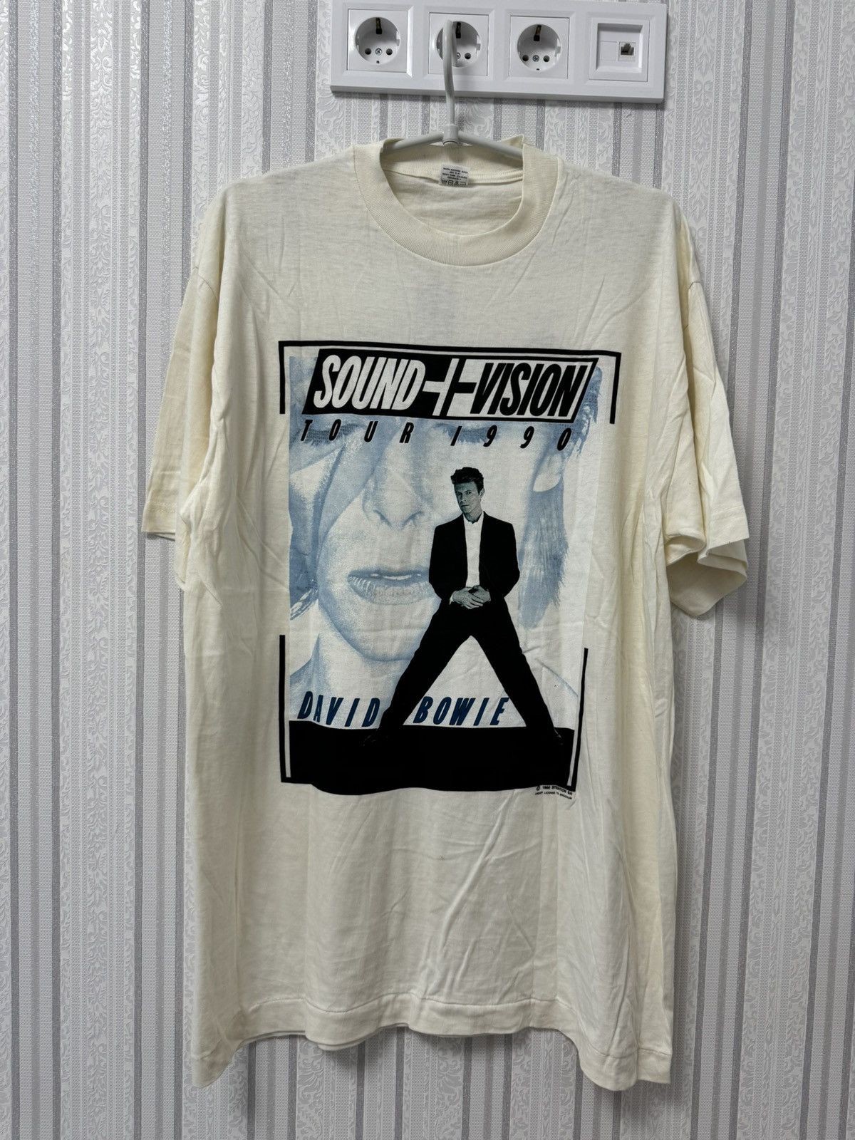 Band Tees × Vintage Vintage 1990 David Bowie Sound Vision Tour Tee Size US XL / EU 56 / 4 - 12 Thumbnail