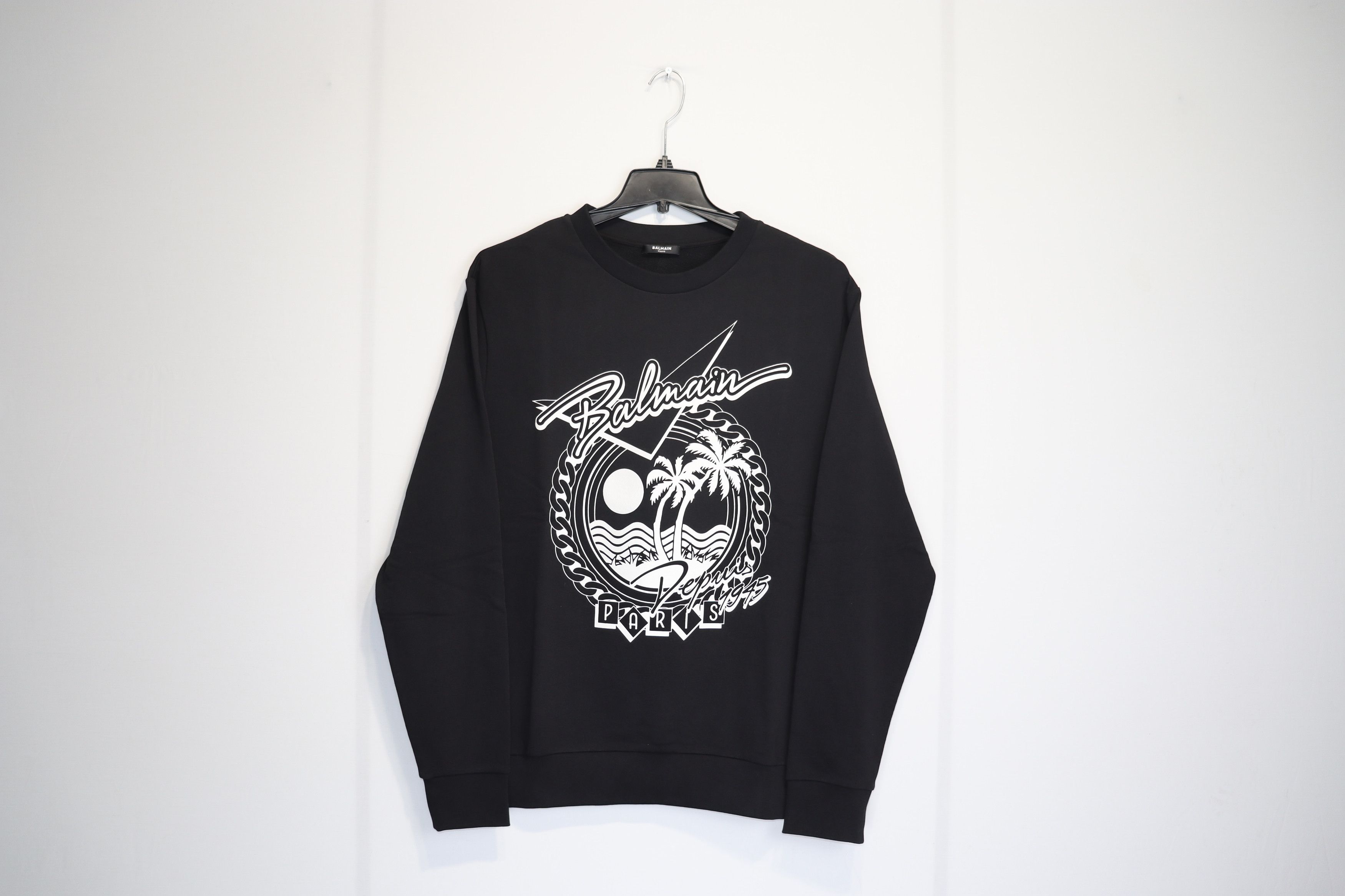 Balmain o1rshd1 Sweatshirt in Black Size US M / EU 48-50 / 2 - 1 Thumbnail