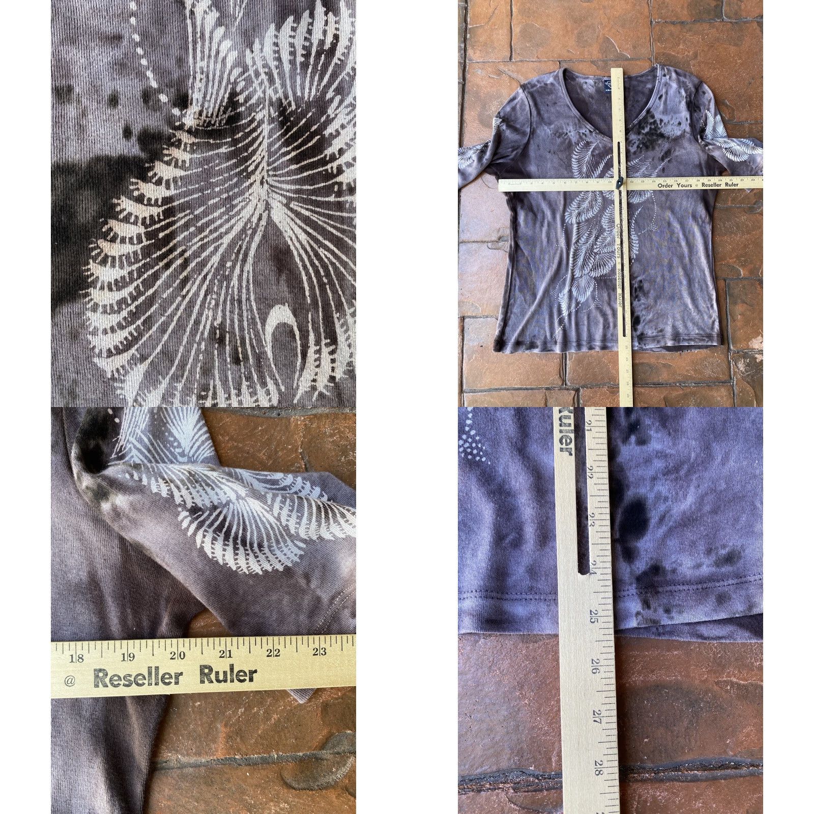 Vintage VINTAGE Sledge USA Rhinestone Top T-Shirt XL Tie Dye Grunge Shirt Women Size XL / US 12-14 / IT 48-50 - 8 Thumbnail