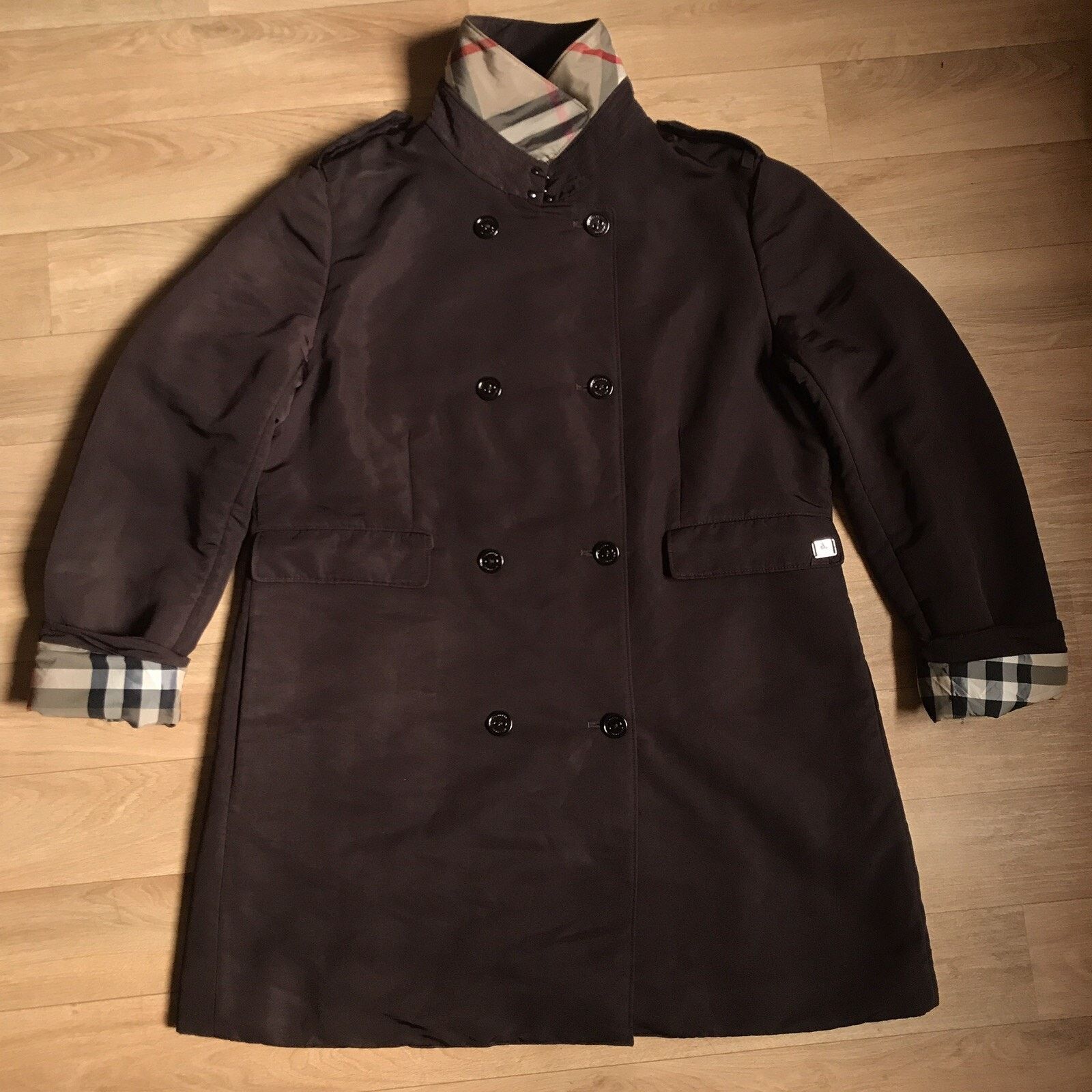 Burberry Burberry LONDON womens jacket Trench coat Nova Check brown Size L / US 10 / IT 46 - 2 Thumbnail