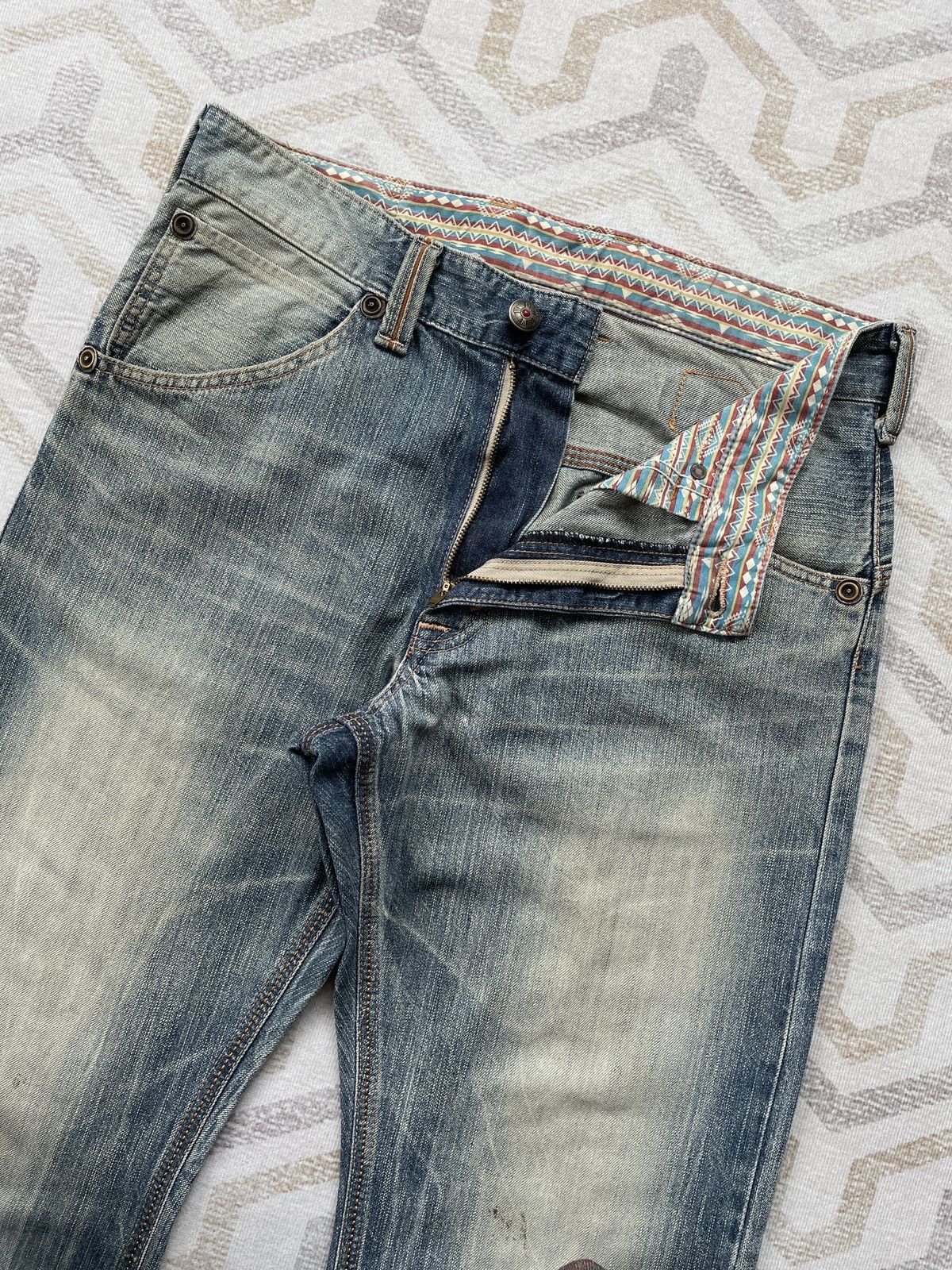 Edwin × If Six Was Nine × Vintage Edwin XV Buckle Back Jeans Size US 34 / EU 50 - 3 Thumbnail