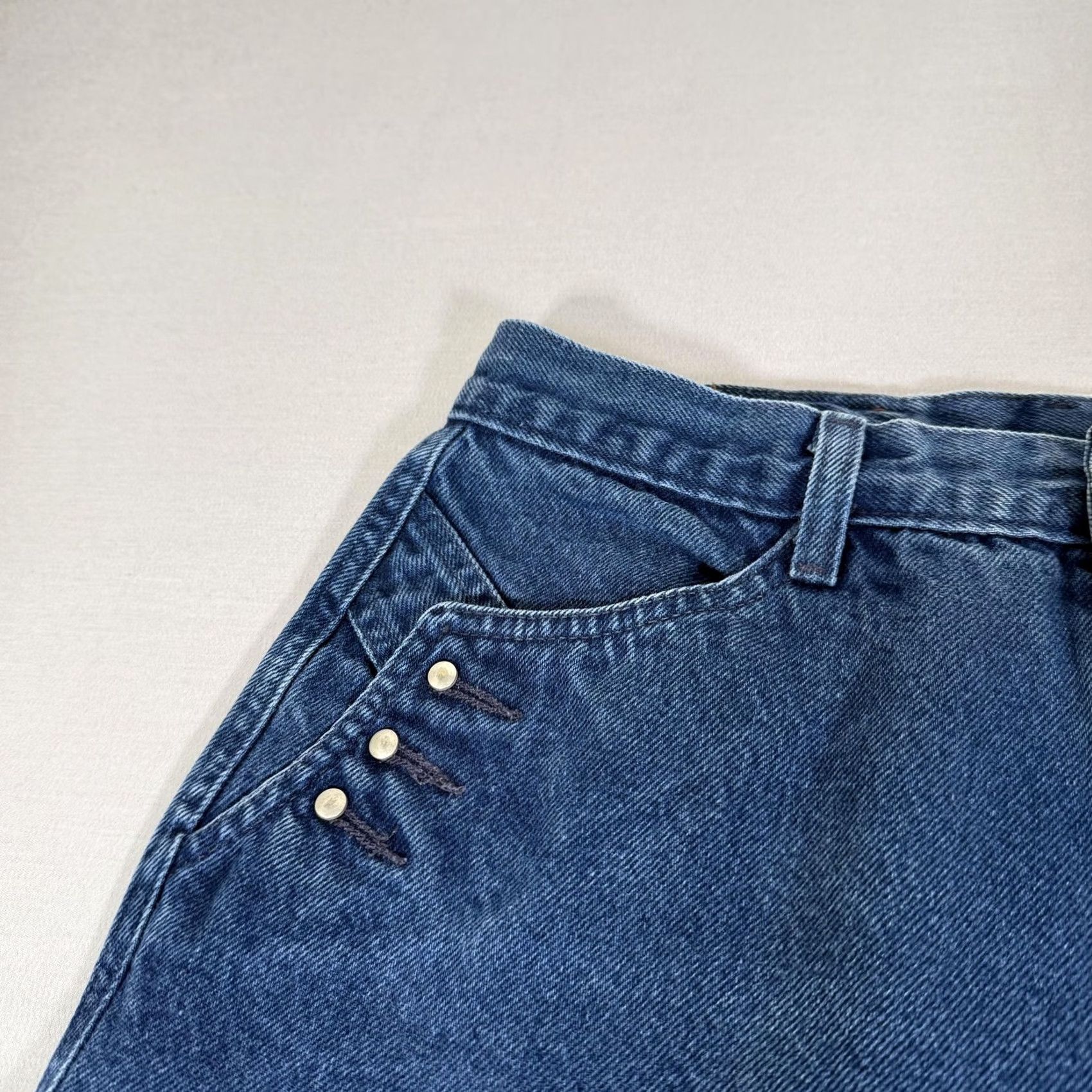 Vintage VINTAGE Rockies Jeans Womens 15 Blue Bare Back Slim Fit Denim Pants 90s Size 36" / US 14 / IT 50 - 4 Thumbnail