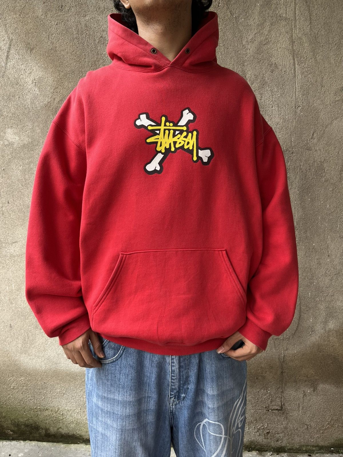 Stussy Vintage 2000s stussy hoodie bones Size US XL / EU 56 / 4 - 2 Thumbnail