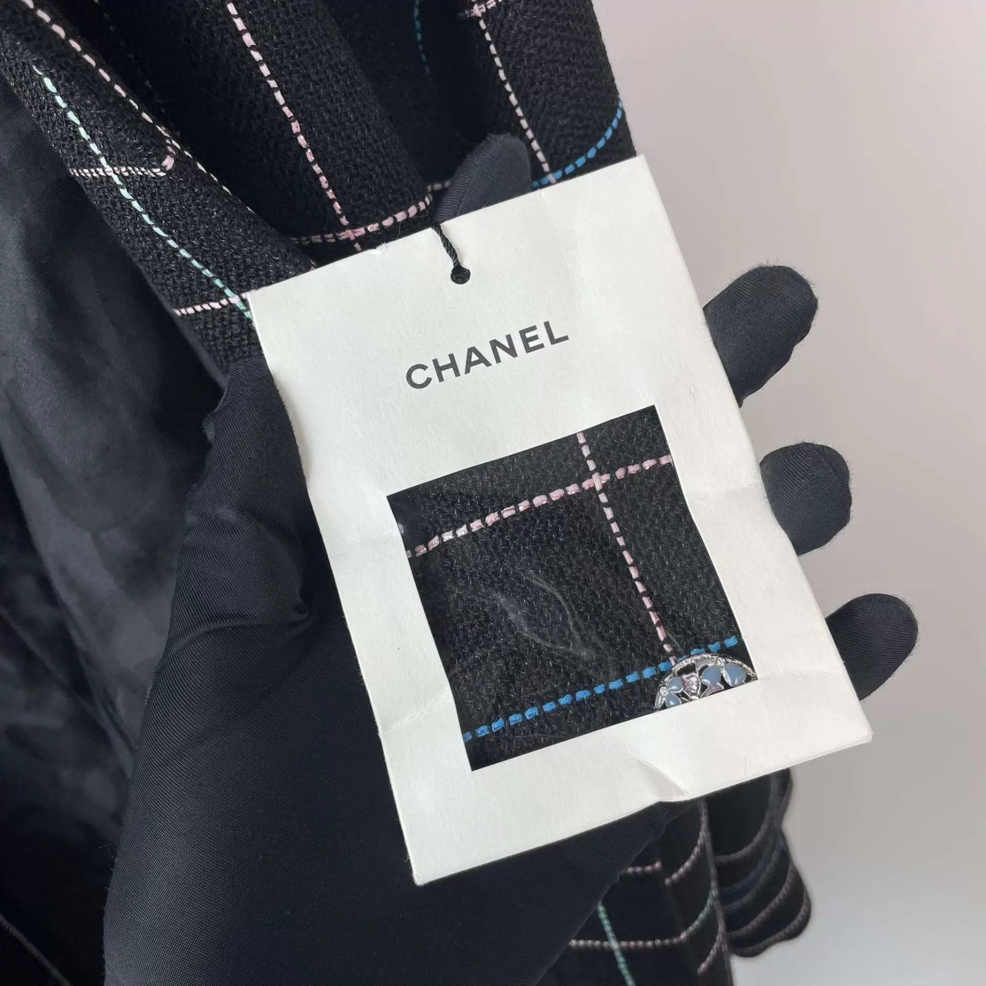 Chanel Chanel Wool 24S Tie-Front Jacket Black Size 36 Size XS / US 0-2 / IT 36-38 - 4 Thumbnail