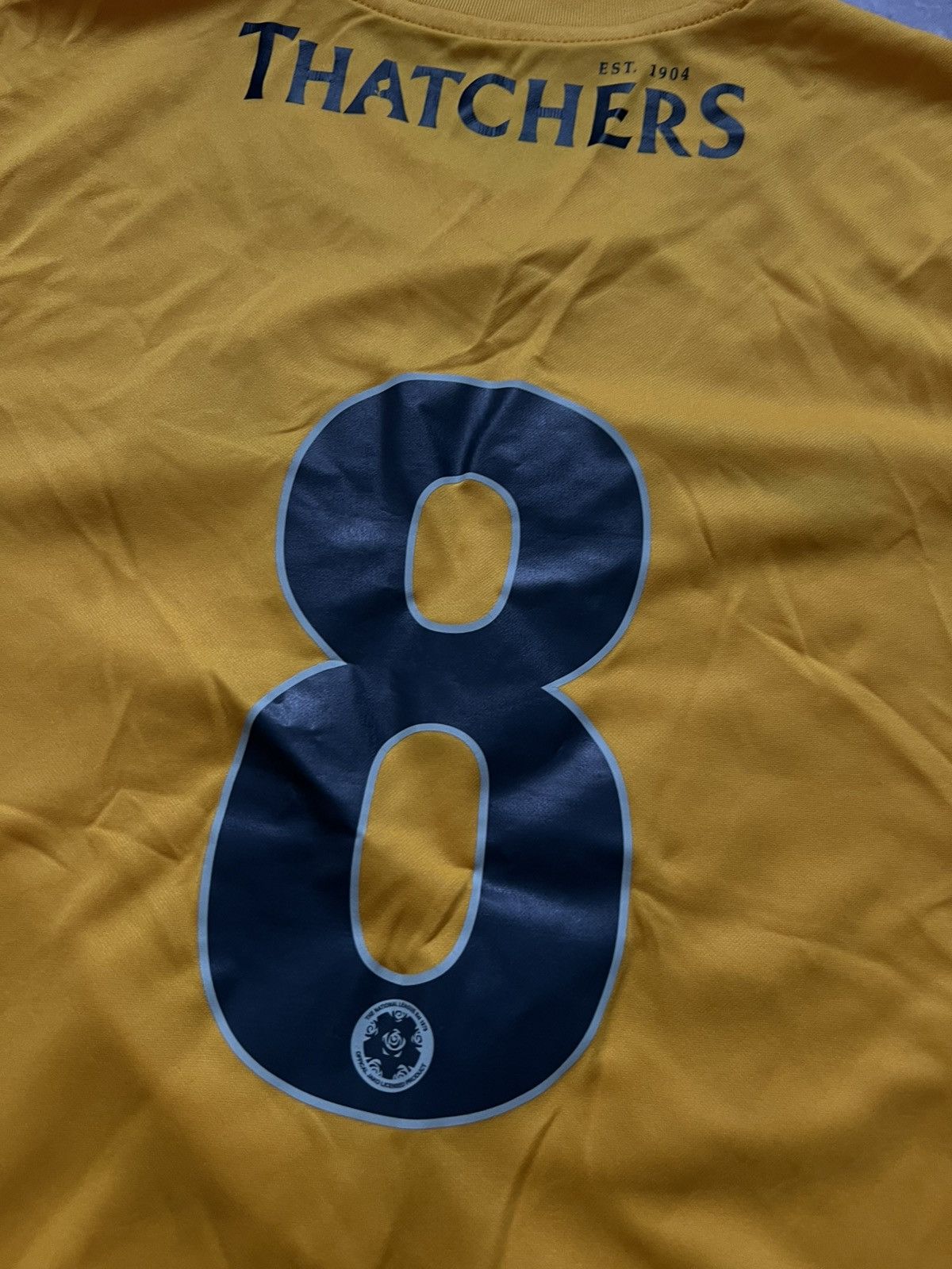 Nike Torquay United 2019-20 Nike t-shirt football jersey sz M #8 Size US M / EU 48-50 / 2 - 7 Thumbnail