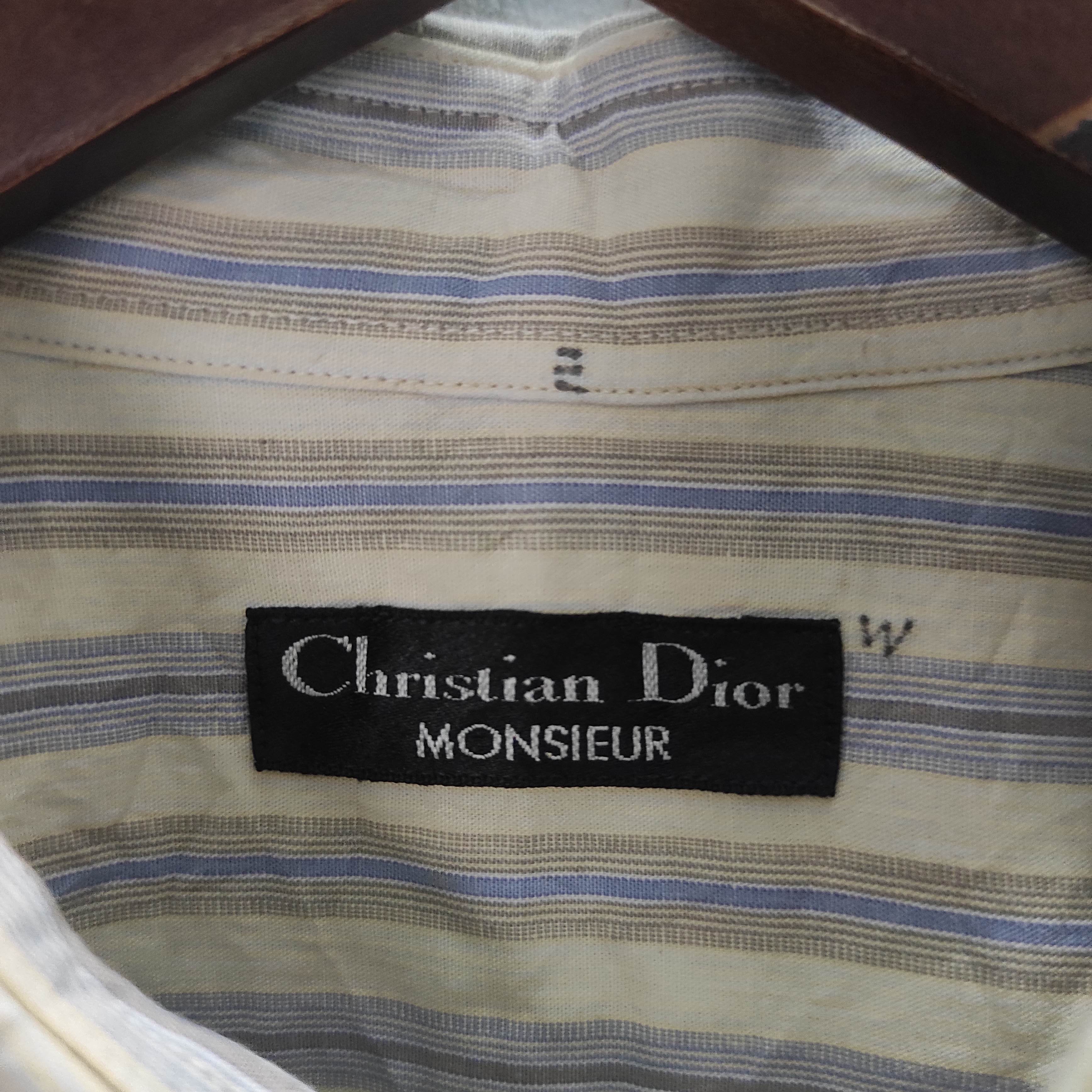 Christian Dior Monsieur Christian Dior Monsieur Stripe Shirt Button Up Size US L / EU 52-54 / 3 - 7 Thumbnail