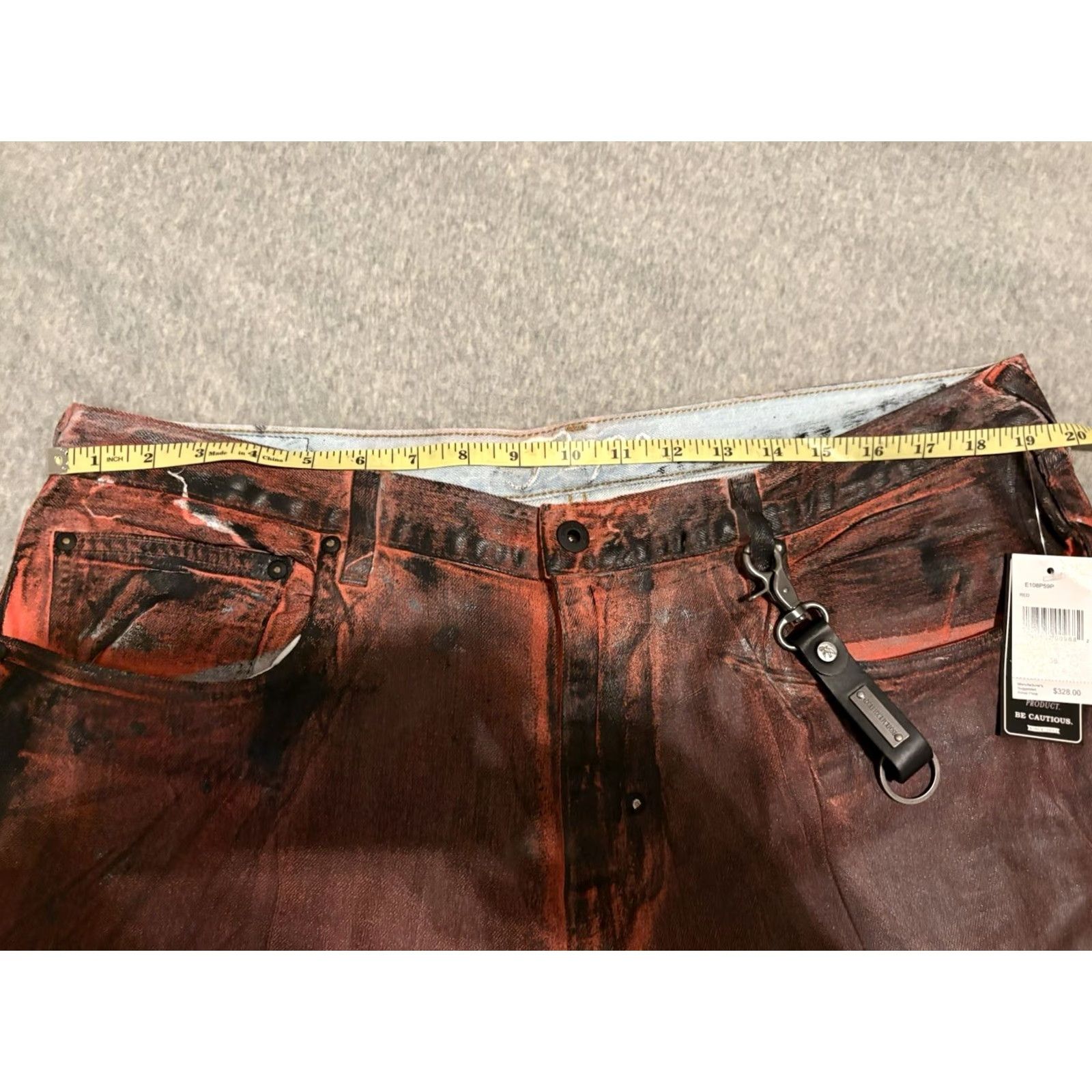 Prps PRPS Demon Straight Jeans Red 38x34 Mens Sz 38 NWT Size US 38 / EU 54 - 5 Thumbnail