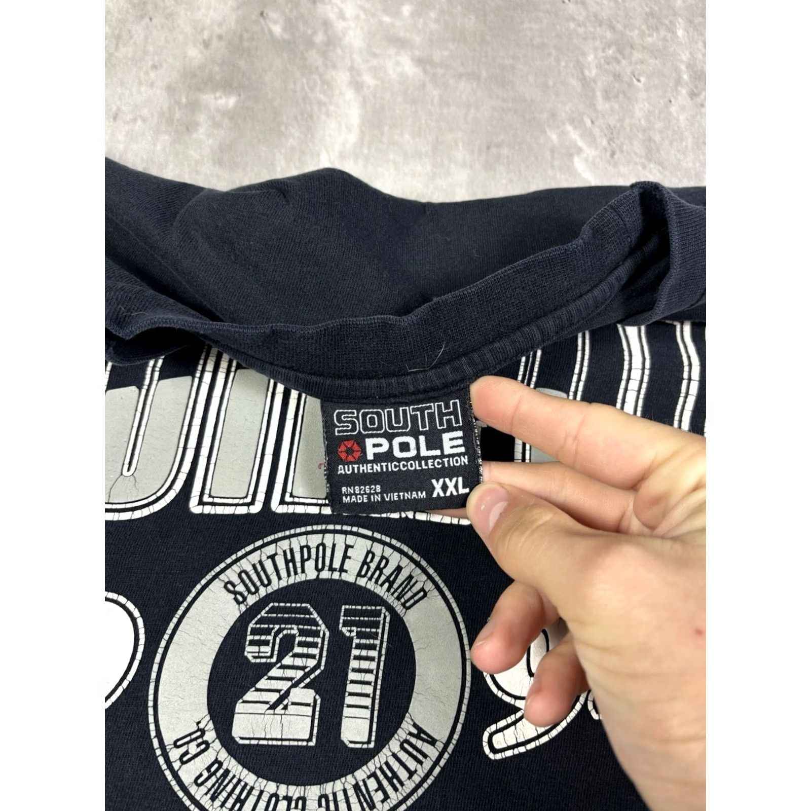 Southpole VINTAGE Southpole T Shirt Black Grunge 90s 2XL Mens Short Sleeve Crew Neck Graphic Print Vintage Size US XXL / EU 58 / 5 - 5 Thumbnail