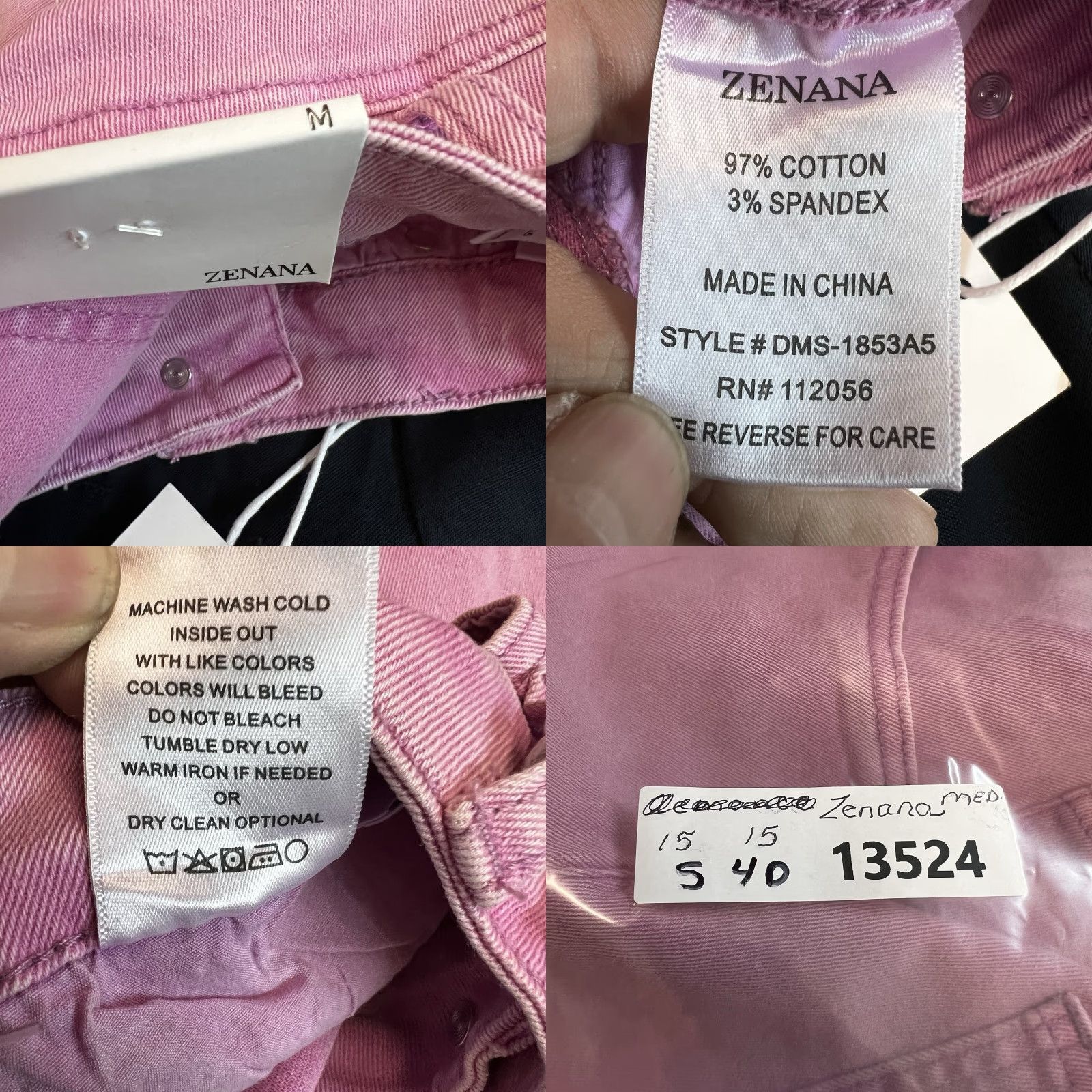 Vintage VINTAGE Zenana Denim Mini Skirt Womens Size M Pink Casual Party Spring Summer Hipster 90s Size 32" / US 10 / IT 46 - 8 Thumbnail