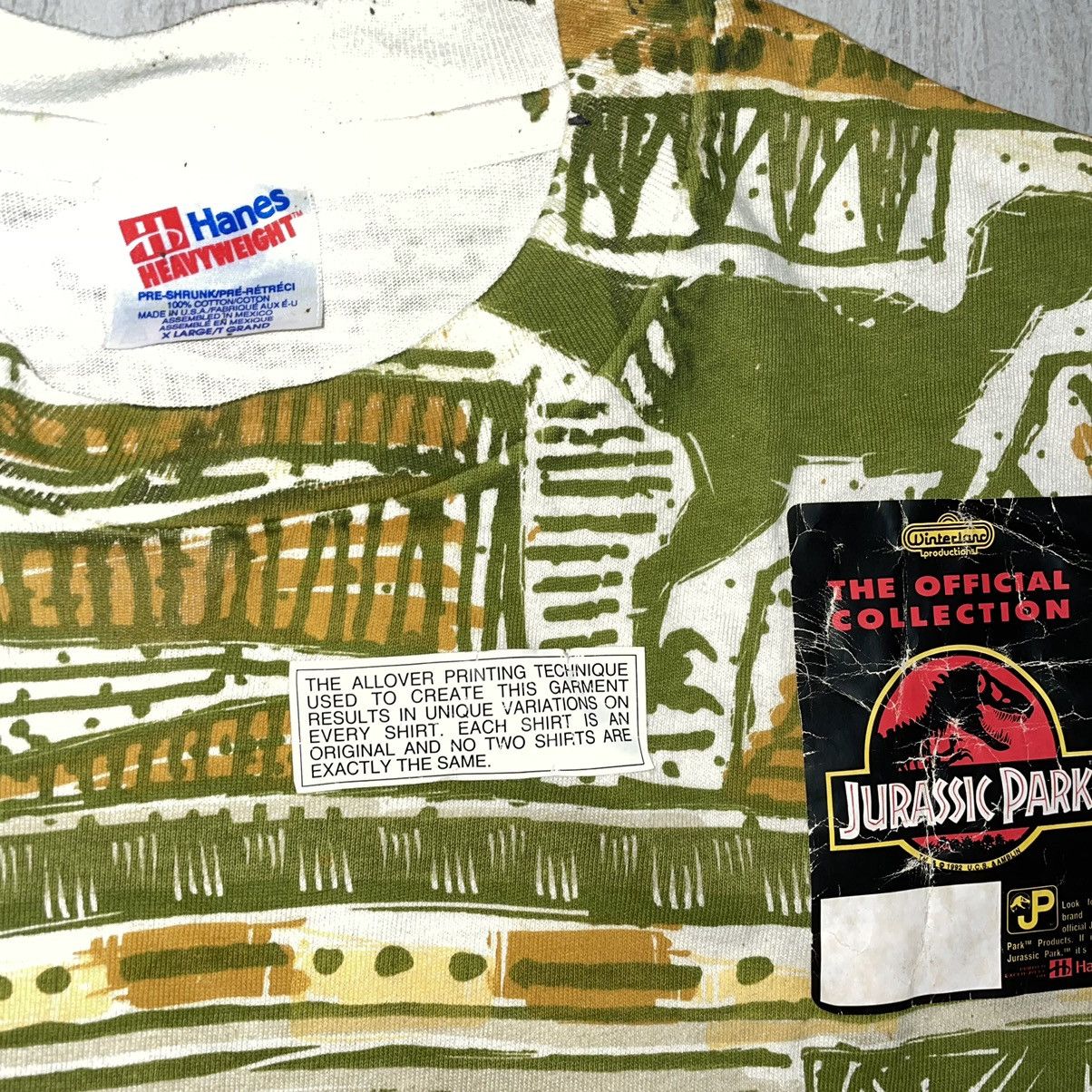 Vintage Jurassic Park 1993 All Over Print T-shirt Size US XL / EU 56 / 4 - 3 Thumbnail