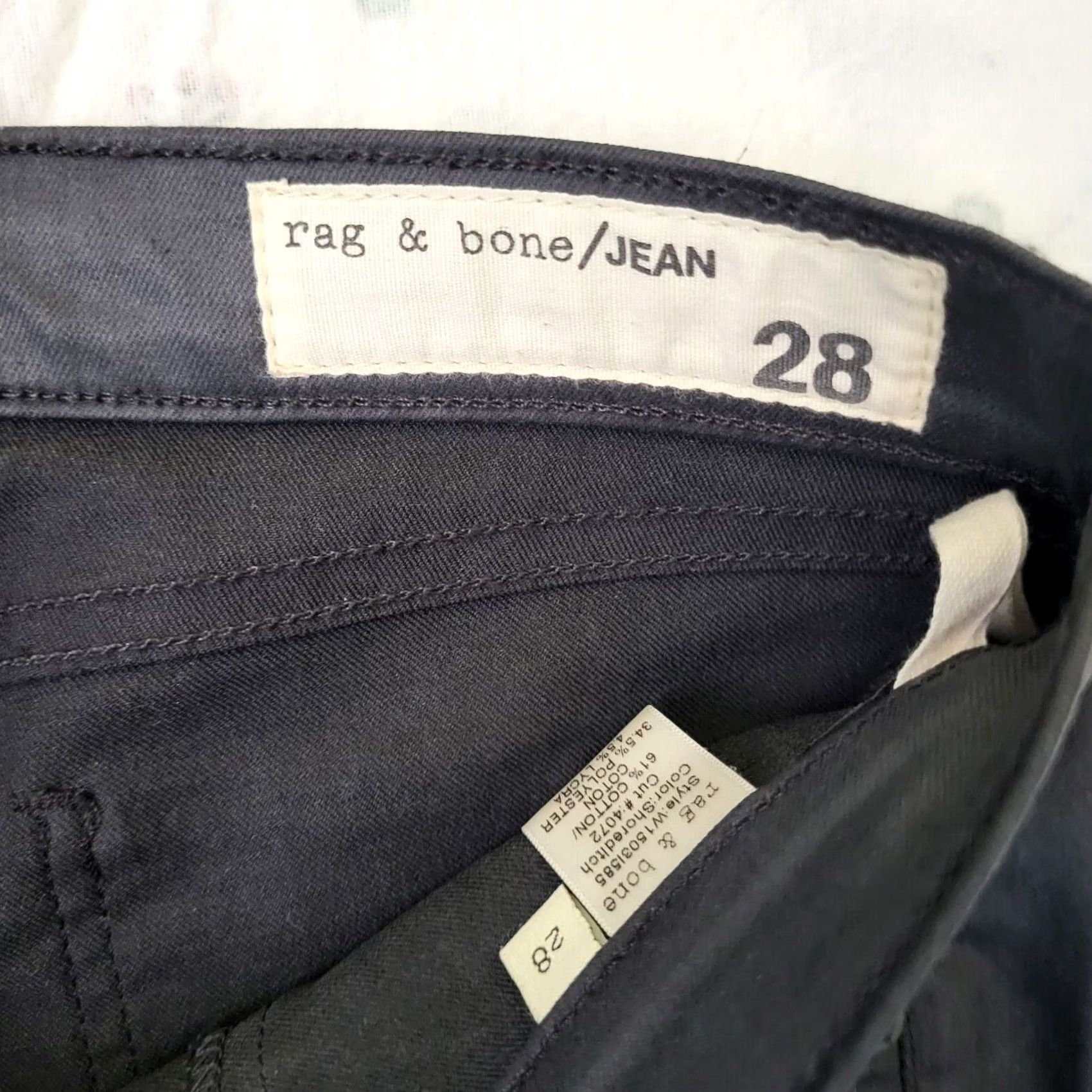 Rag & Bone rag & bone Women's black waxed Legging Size 28 Shirt no Size 28" / US 6 / IT 42 - 4 Thumbnail