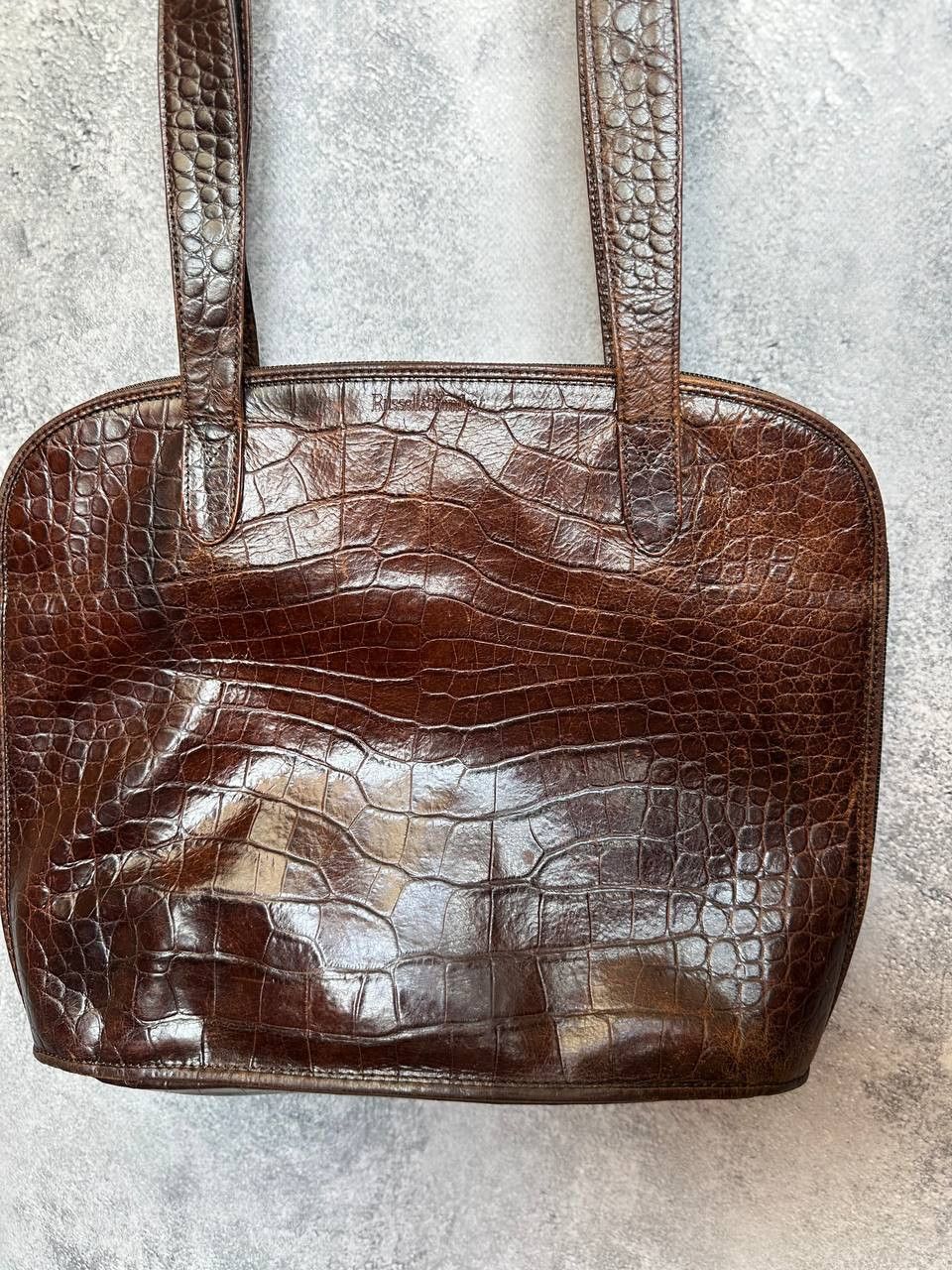 Russell & Bromley Russell & Bromley Italy Croc Embossed Leather Shoulder Bag Size ONE SIZE - 6 Thumbnail