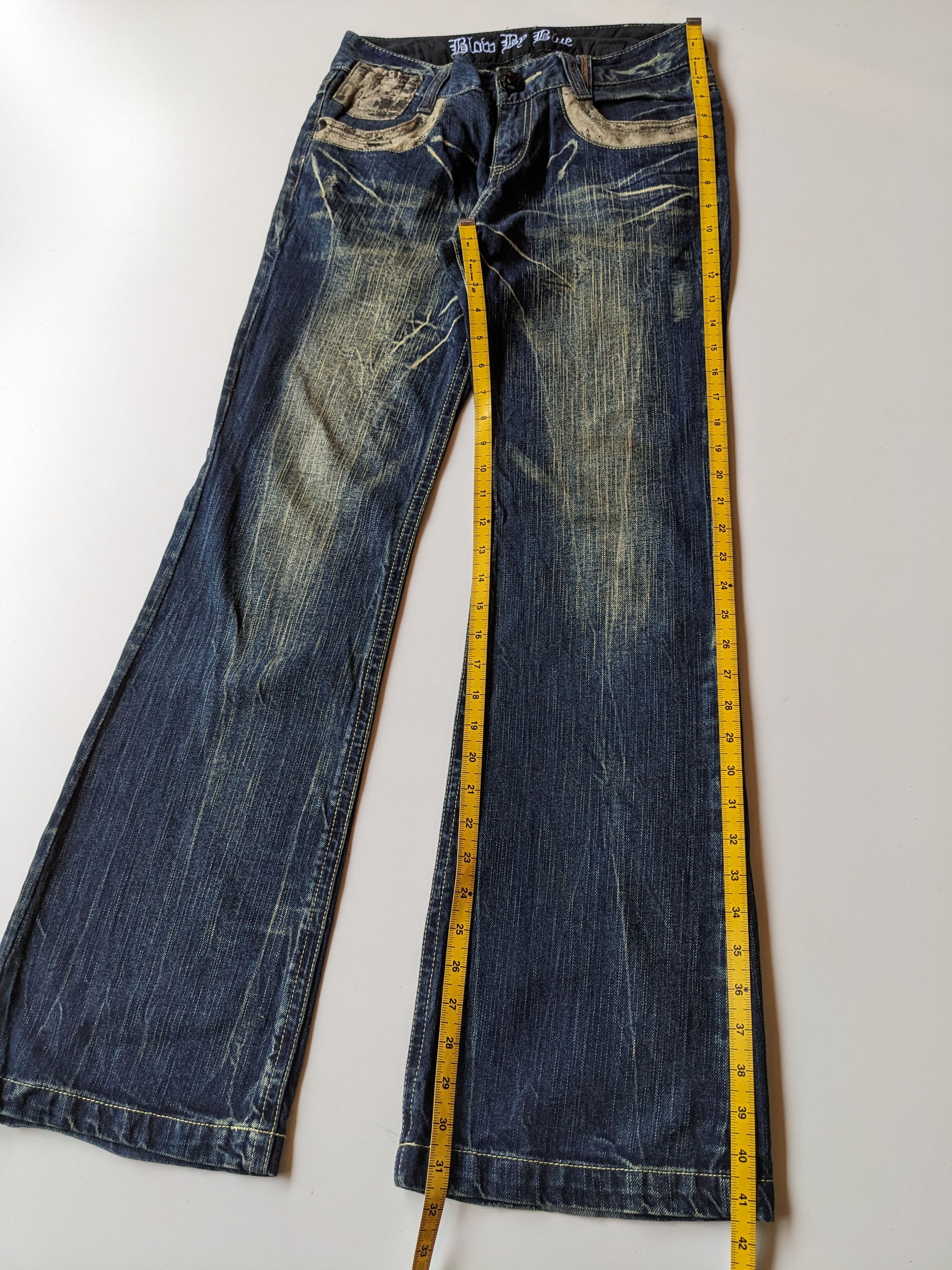 Japanese Brand Blow By Blue Flare blue to faded jeans Size US 29 - 8 Thumbnail